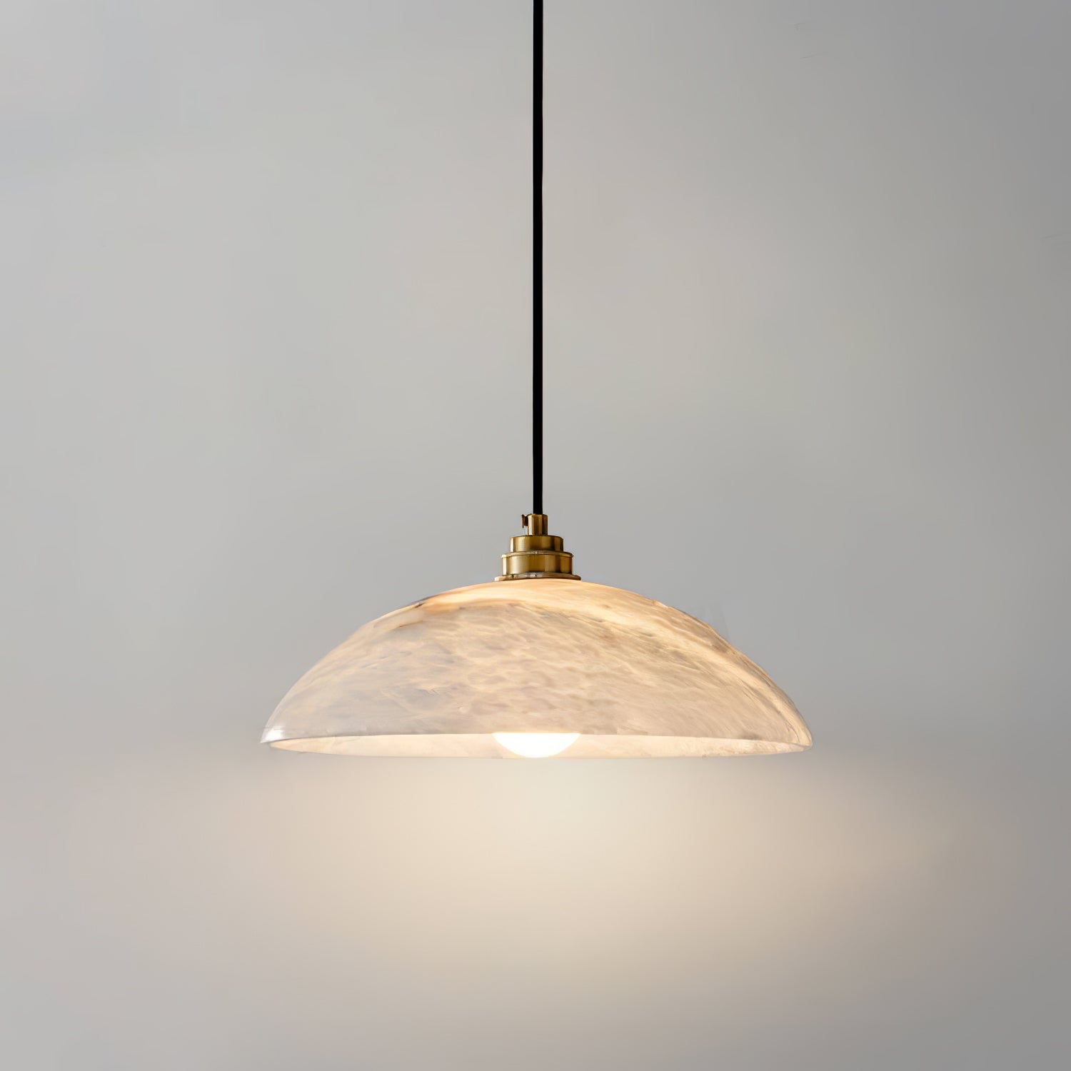 Alabaster Dome Pendant Lamp