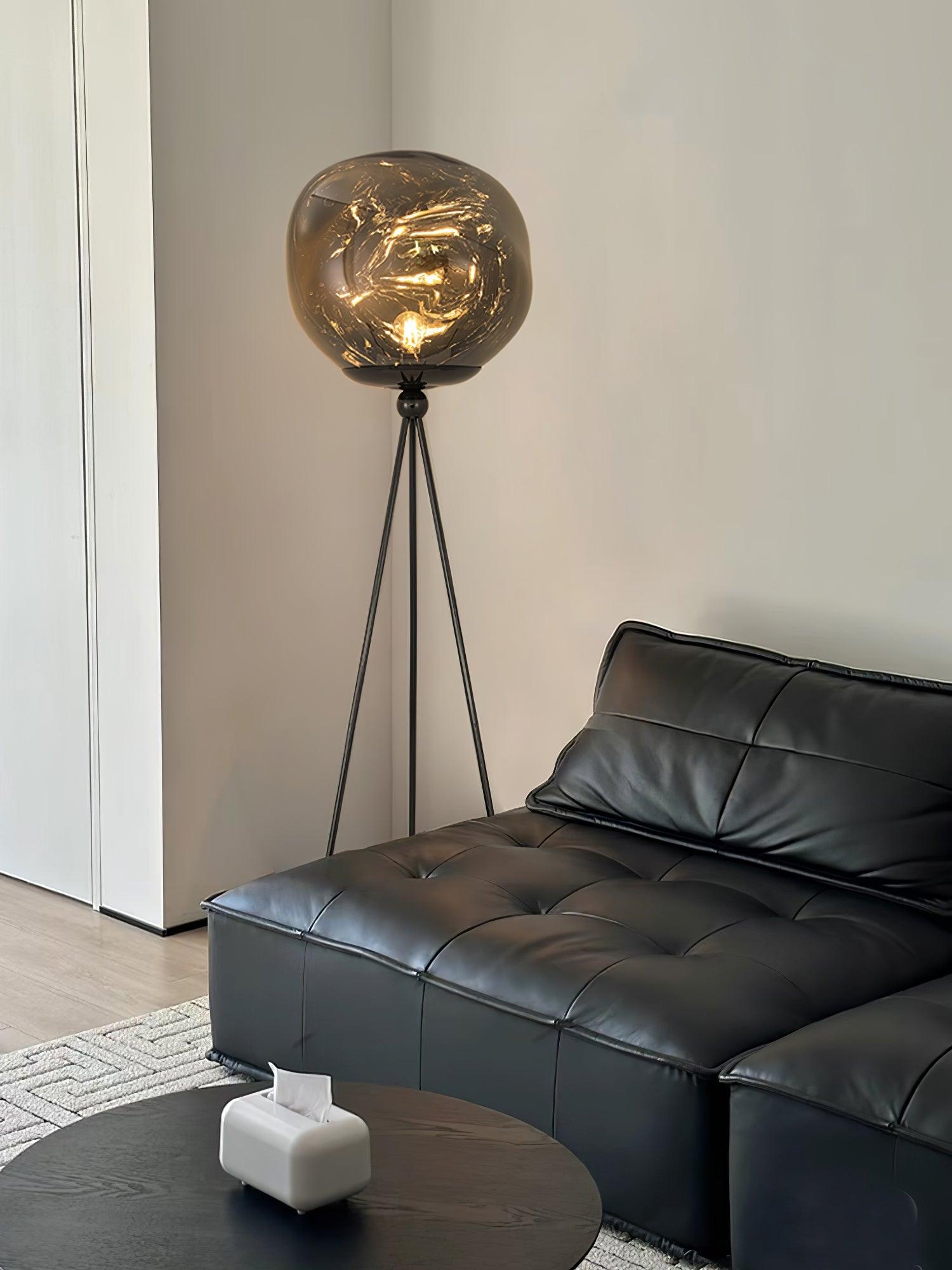 Lava Tripod Rock Floor Lamp