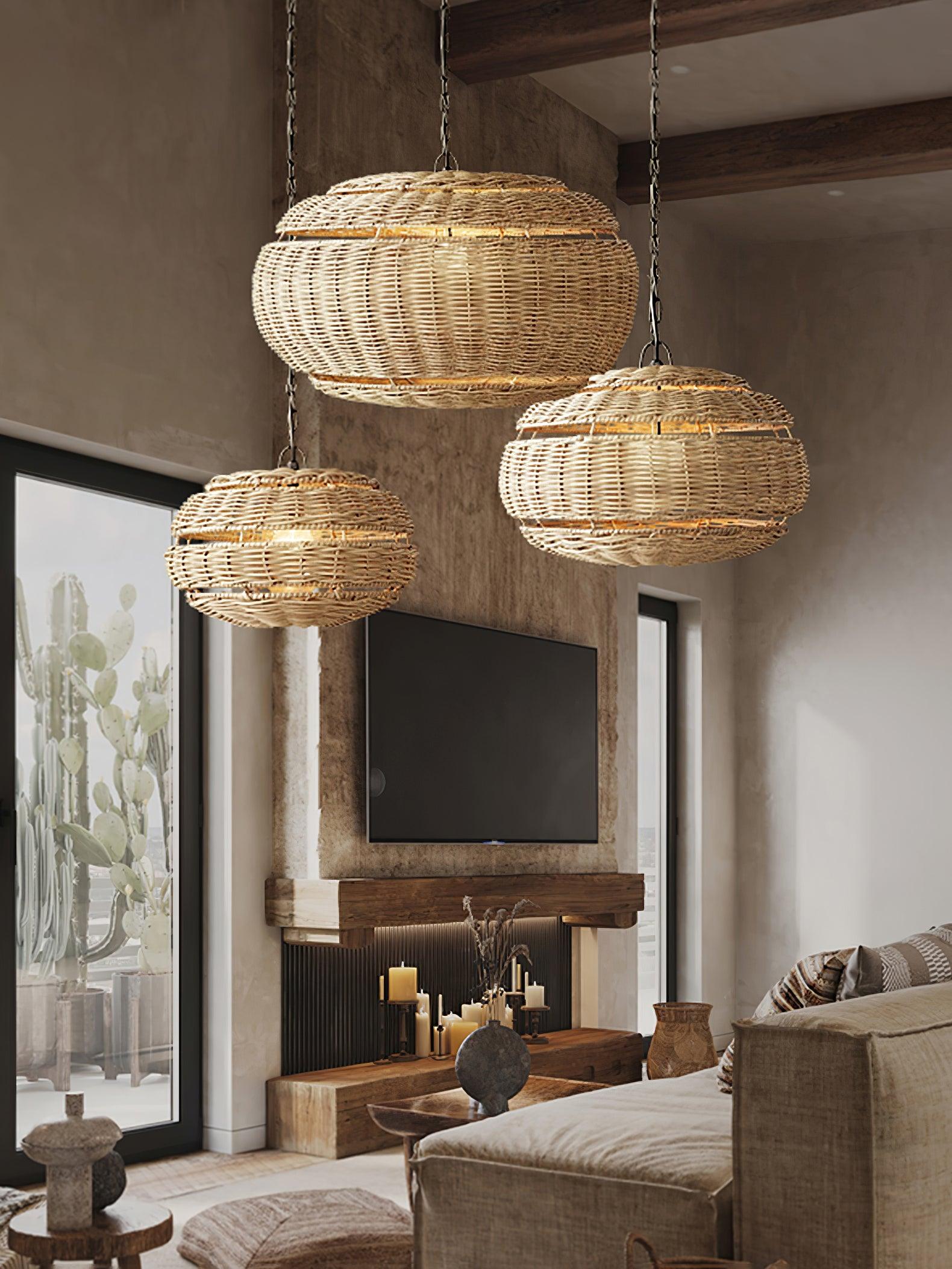 Hues Wicker Pendant Lamp