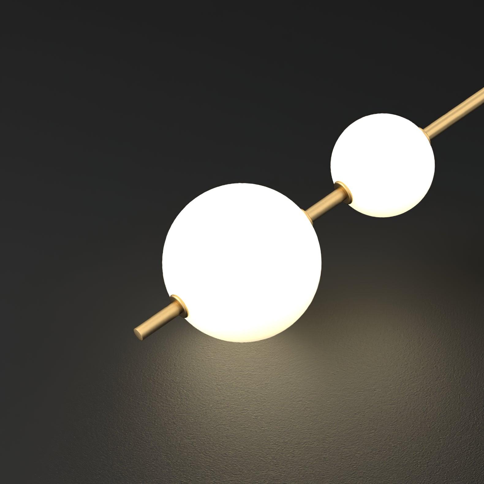 Vertical Globe Plug-in Wall Lamp