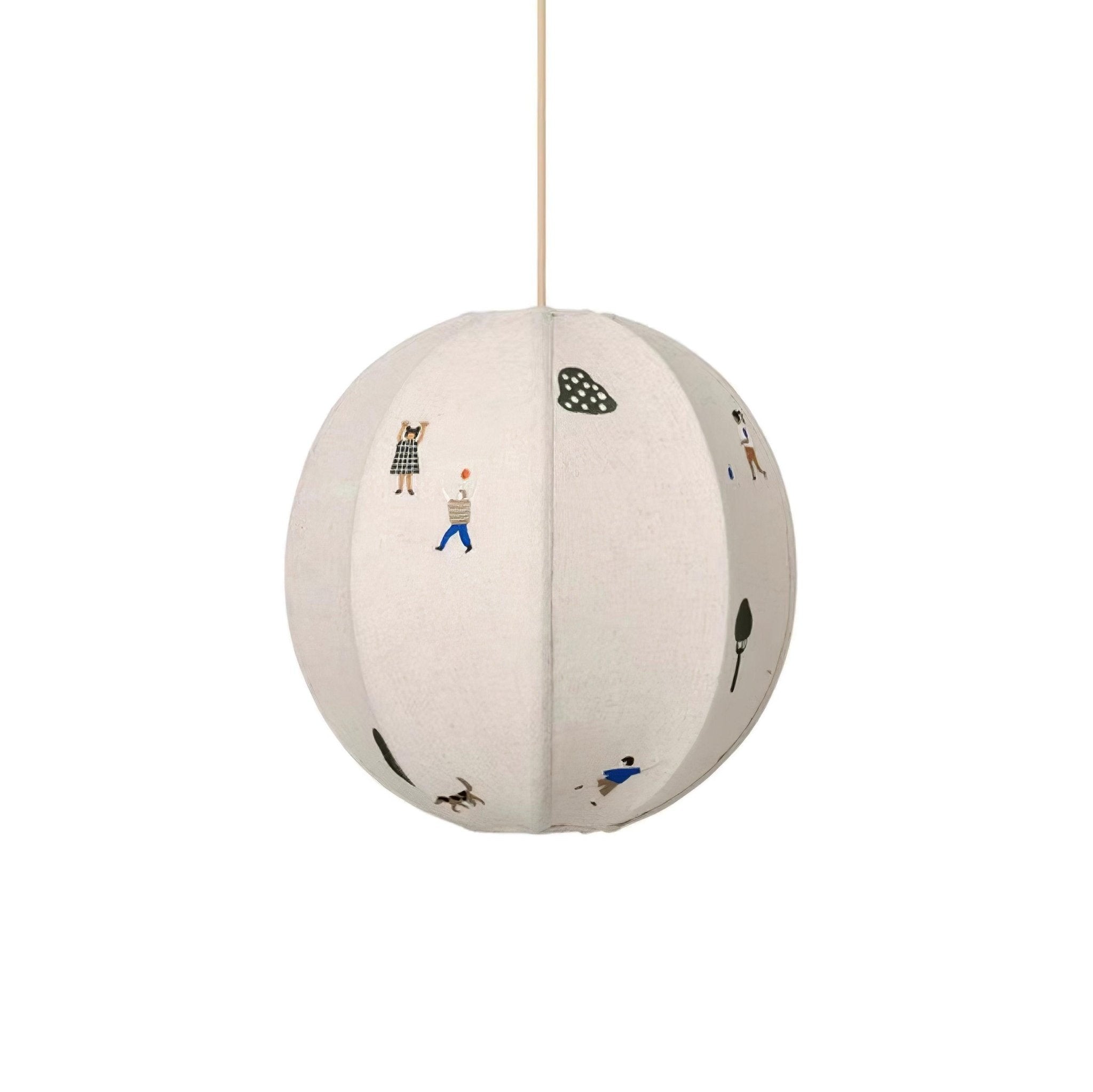 Park Embroidered Textile Pendant Lamp