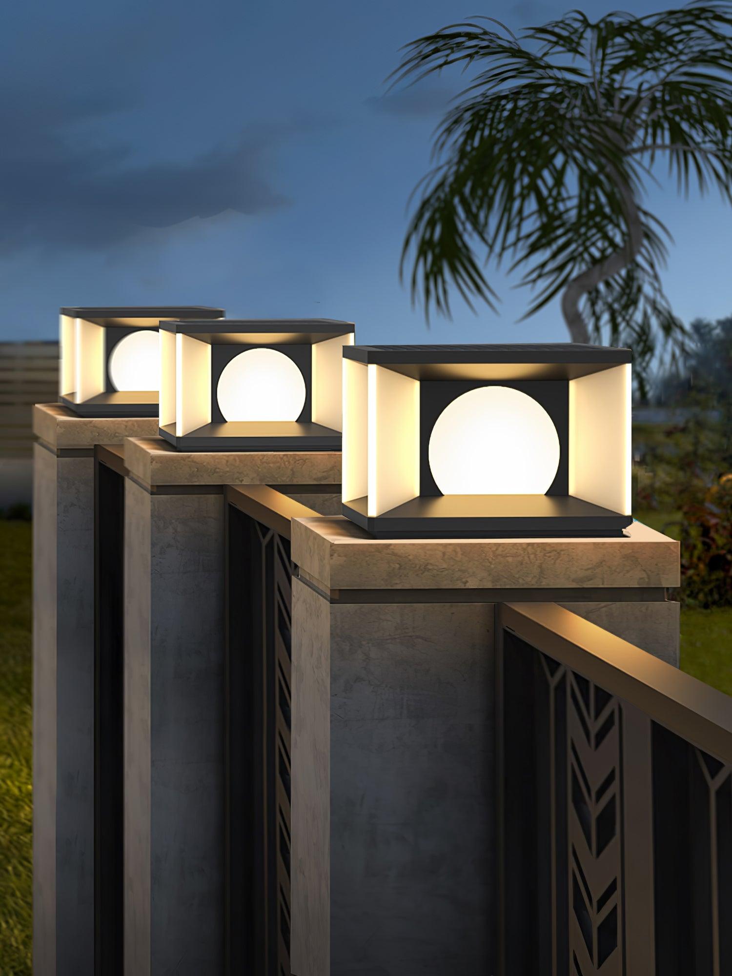 Eclipse Cube Outdoor Post Light