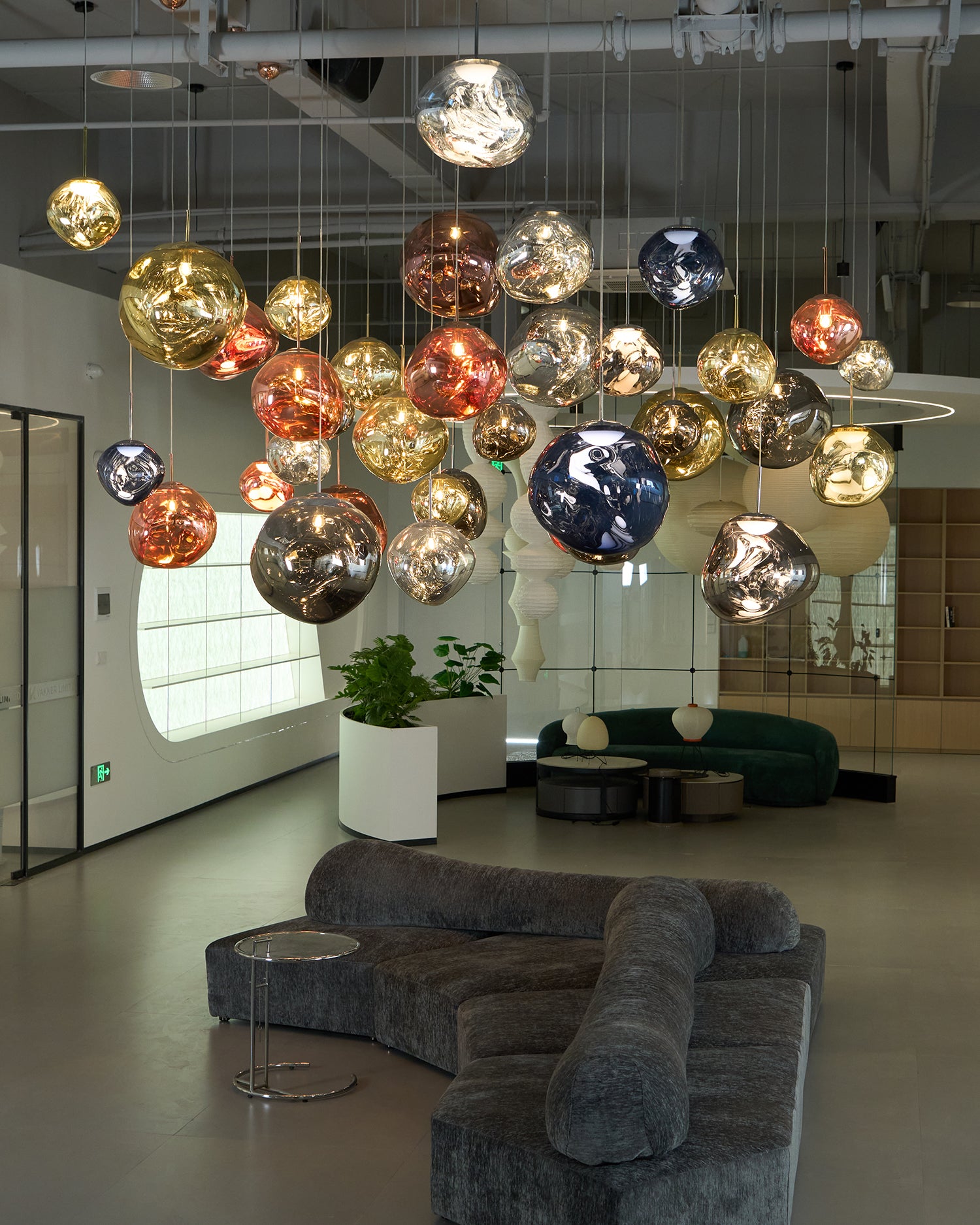 Multi Lava Round Pendant Lamp