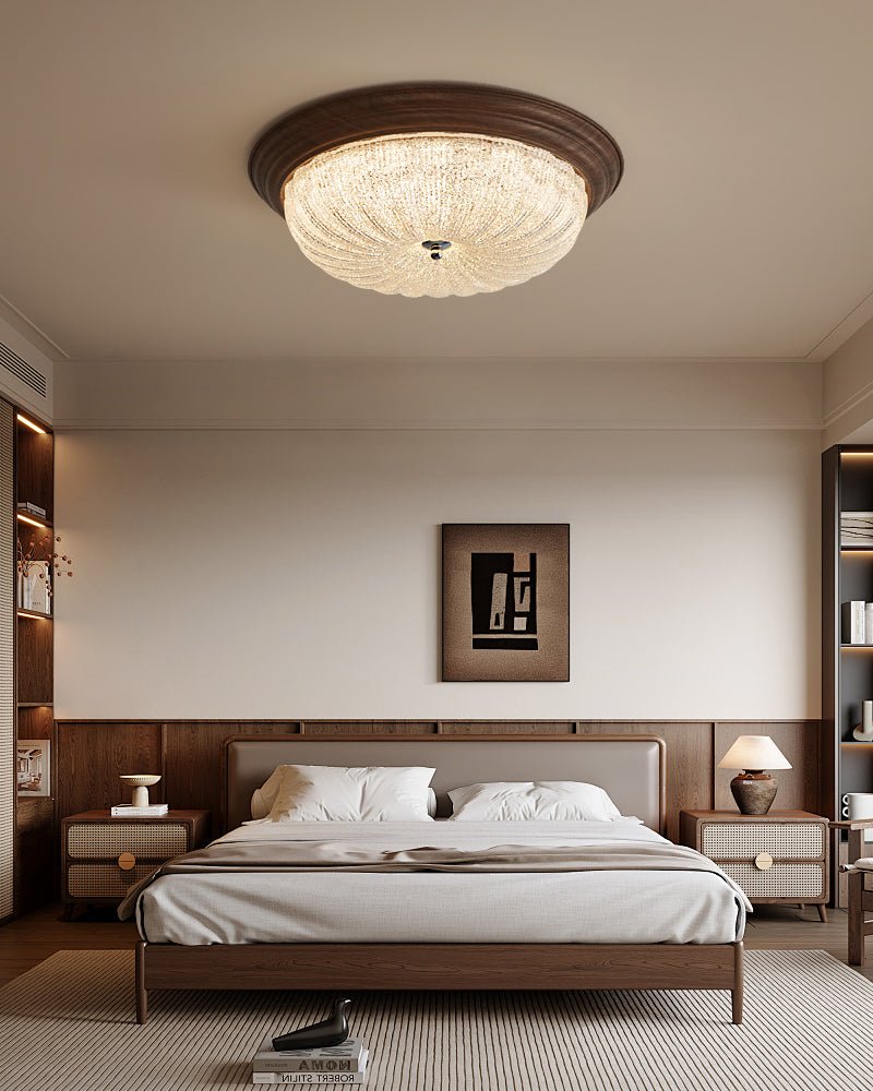 Celestia Walnut Ceiling Light