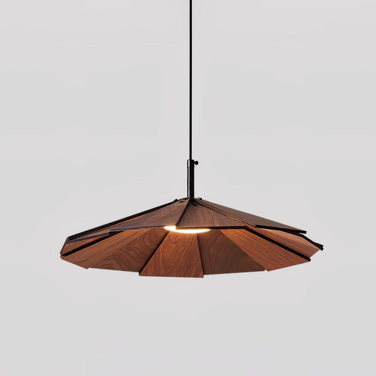 Umbrella Wooden Pendant Light