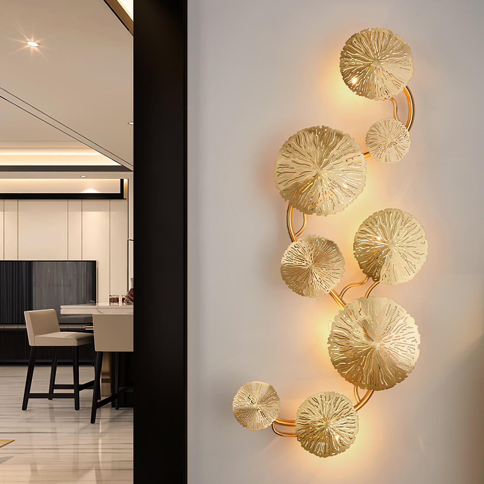 Lotus Leaf Wall Sconce