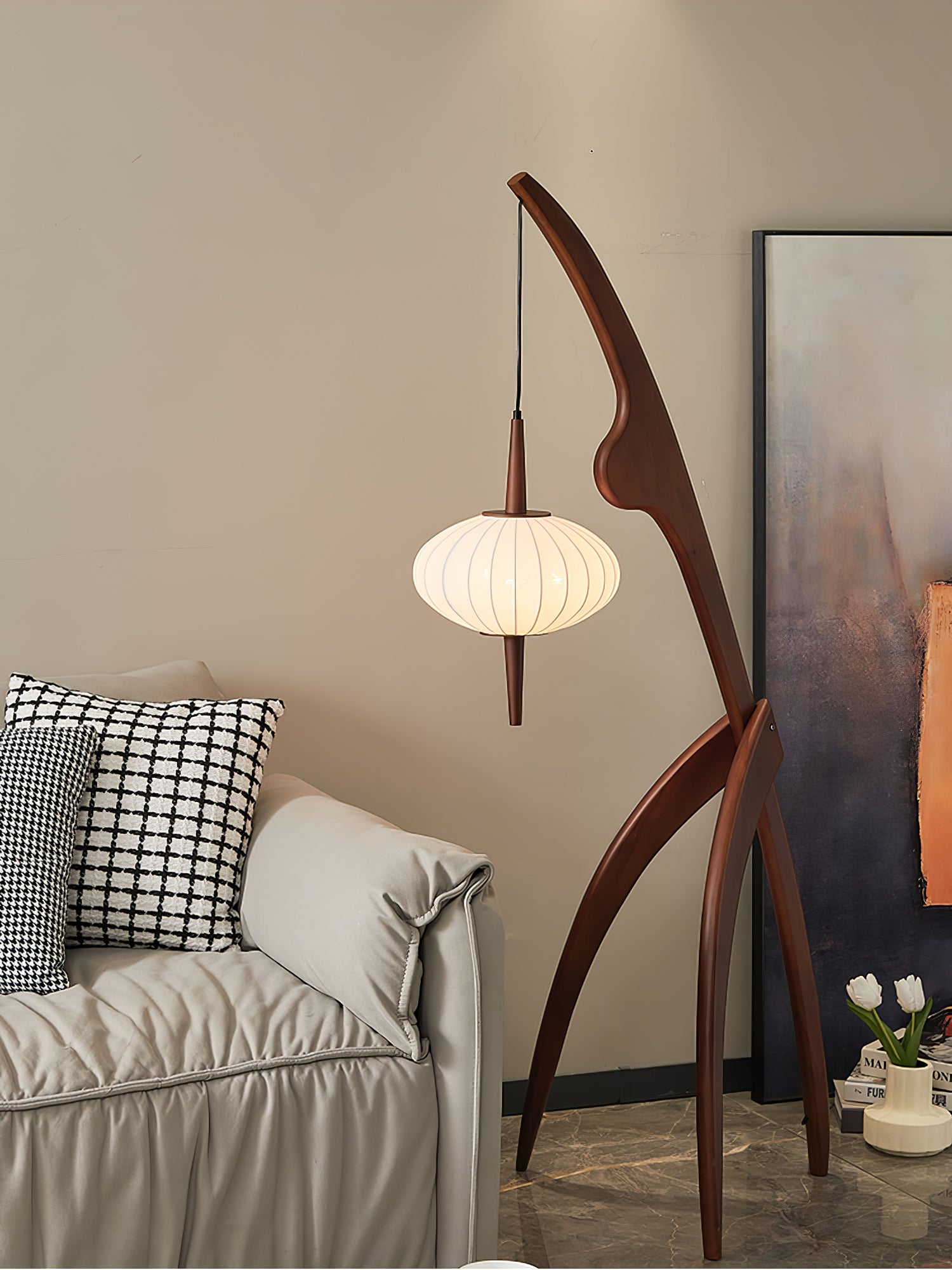 Mantis Wood Floor Lamp