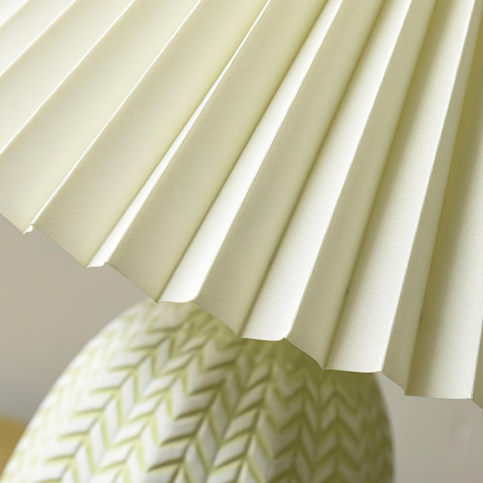 Vintage Pleated Table Lamp