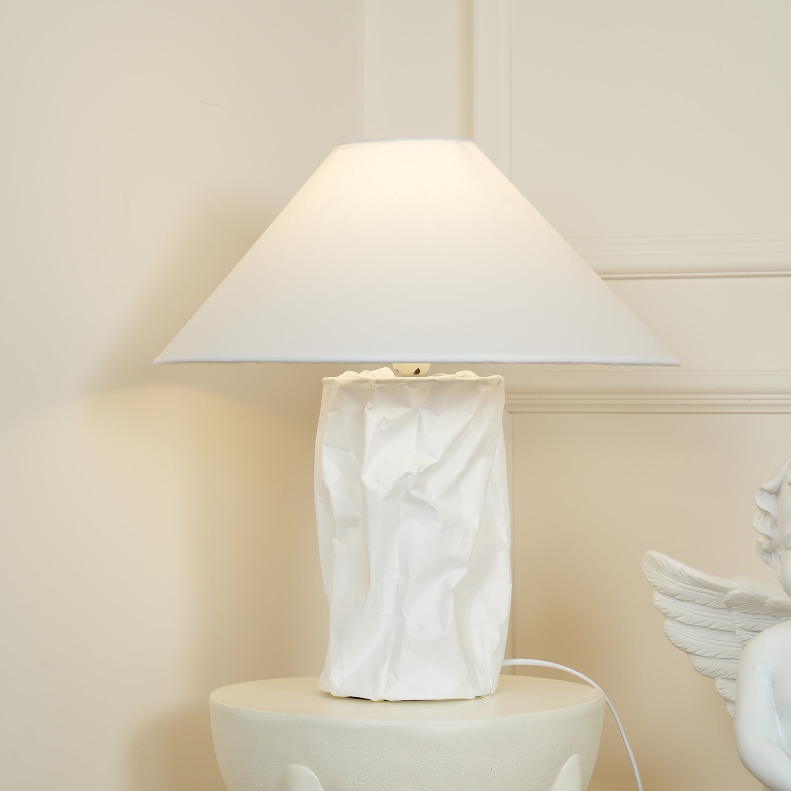 Crinkle Paper Table Lamp