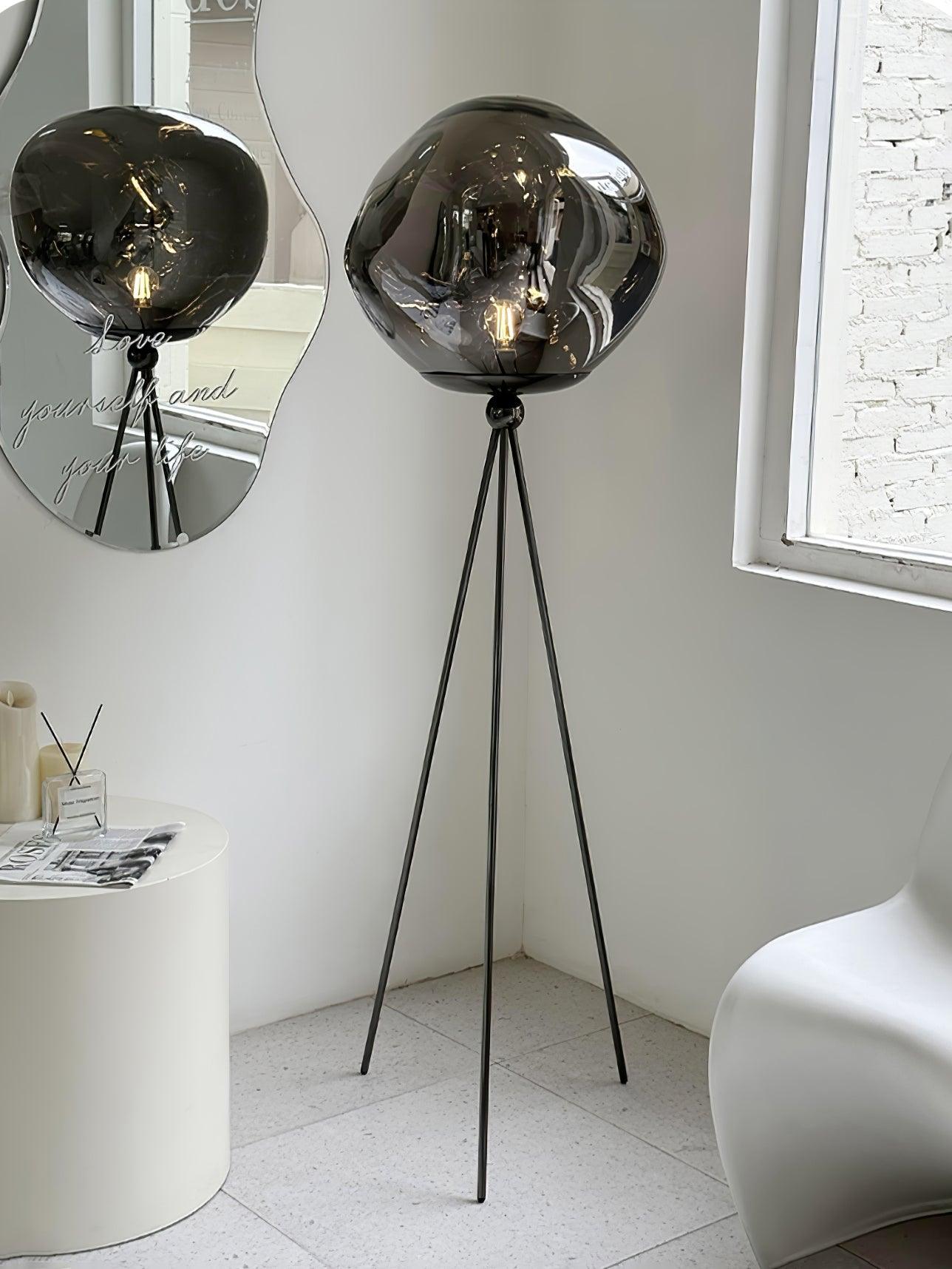 Lava Tripod Rock Floor Lamp