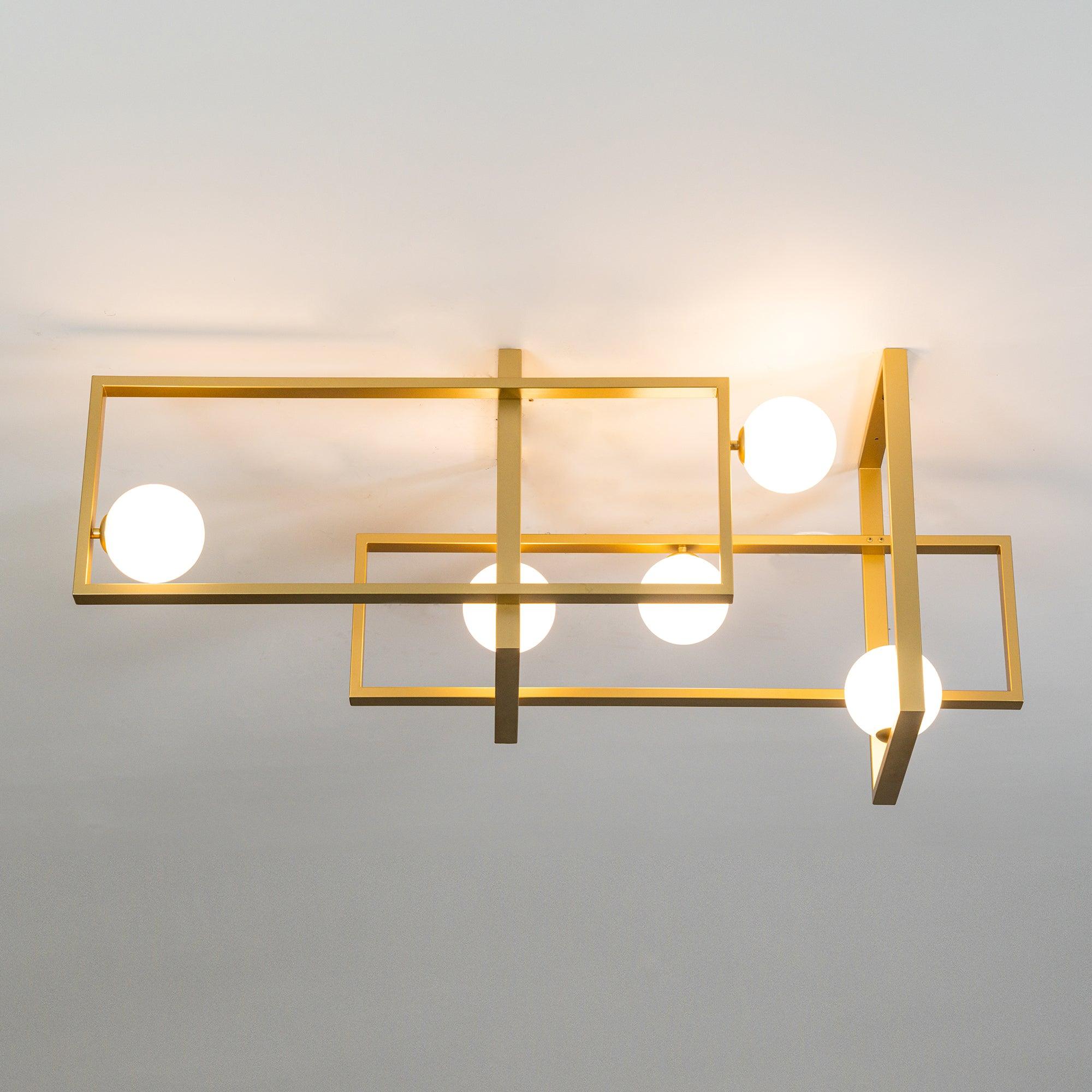 Mondrian Glass Ceiling Light