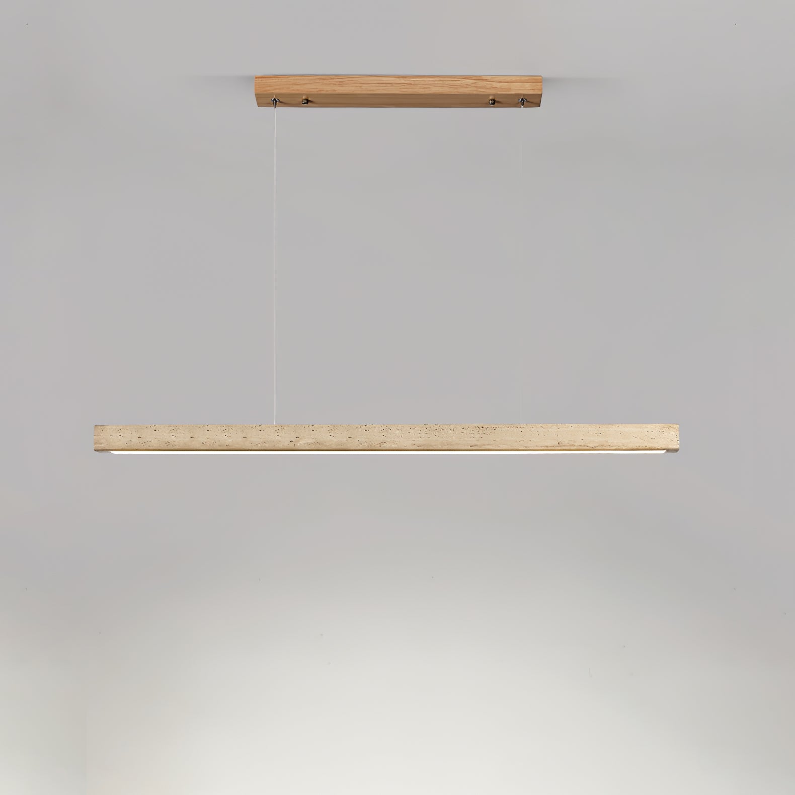 Linear Travertine Pendant Lamp