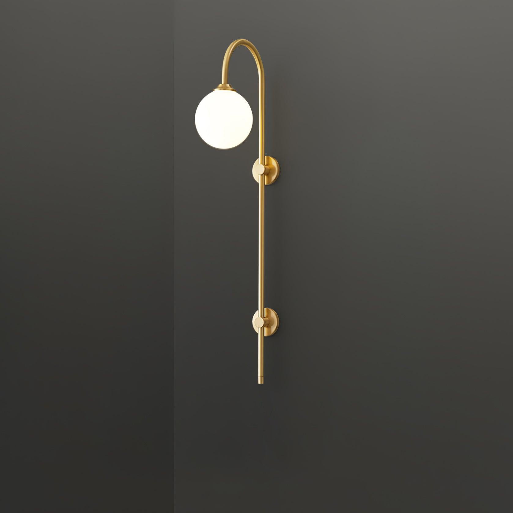 Globe Brass Wall Sconce