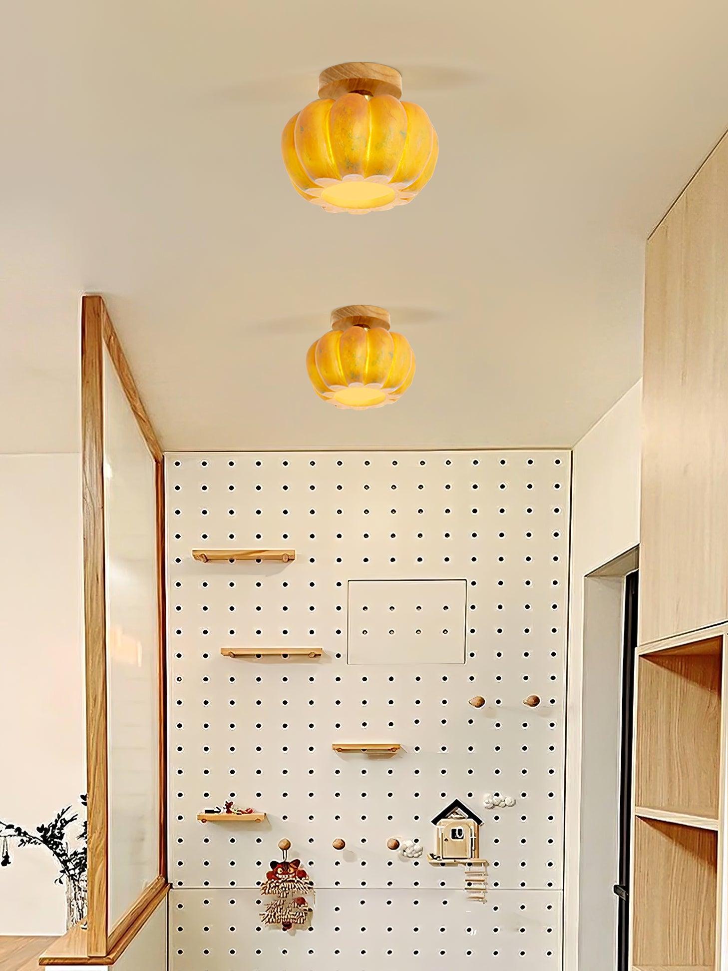 Pumpkin Ceiling Light