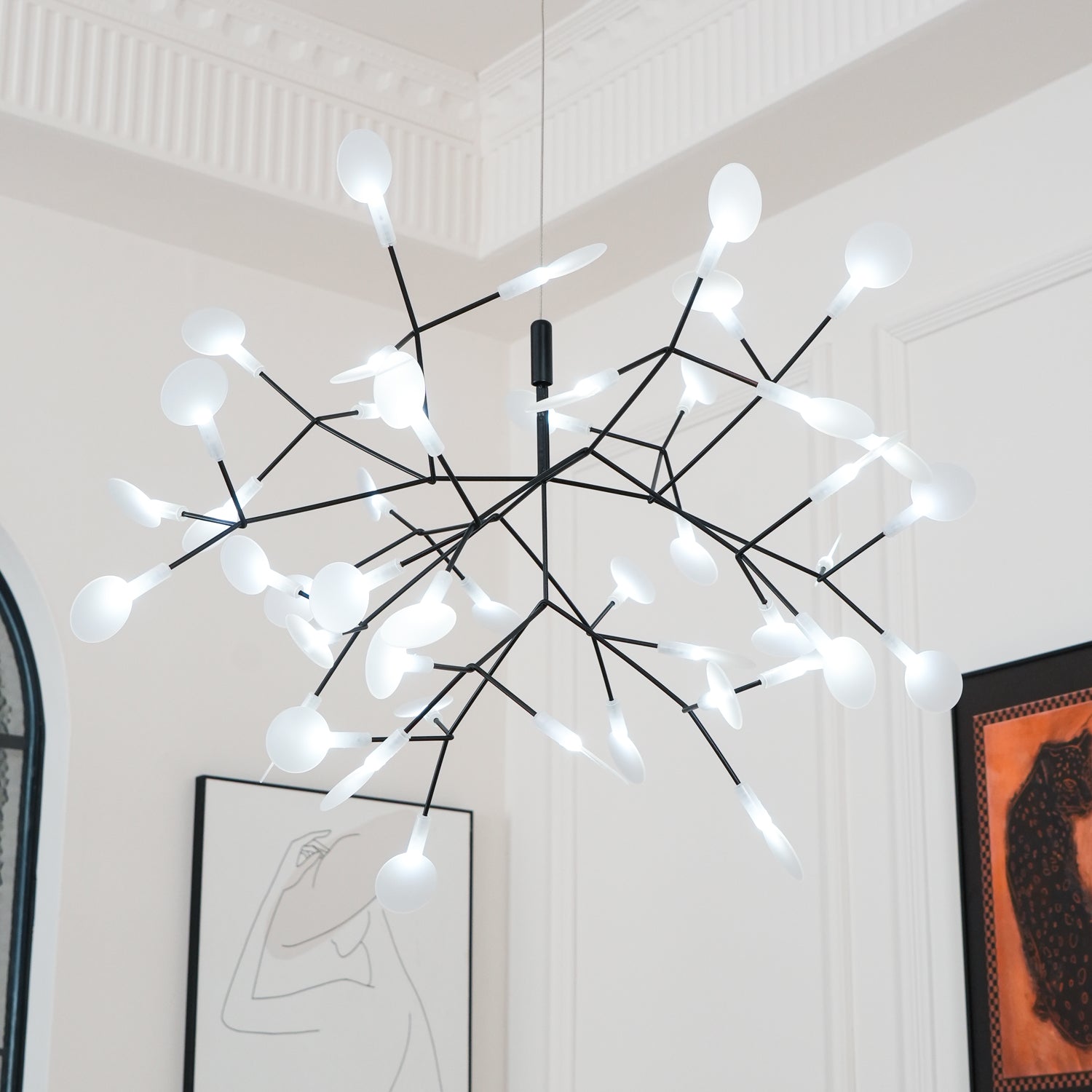 Black Firefly LED Chandelier