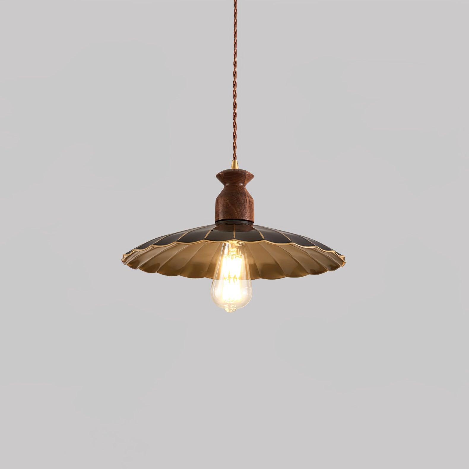 Brass Crest Pendant Light