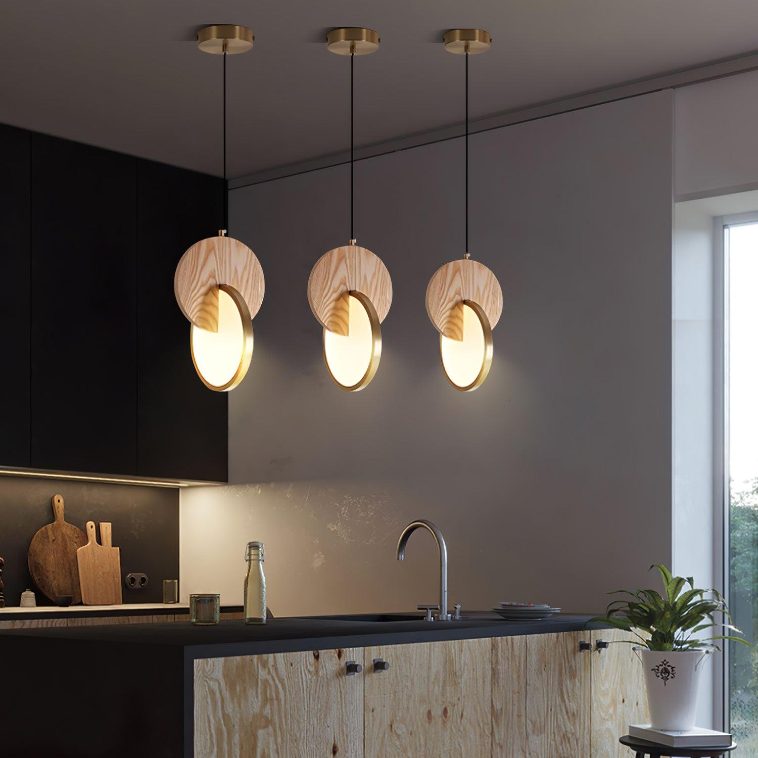 Double Disk Pendant Lamp