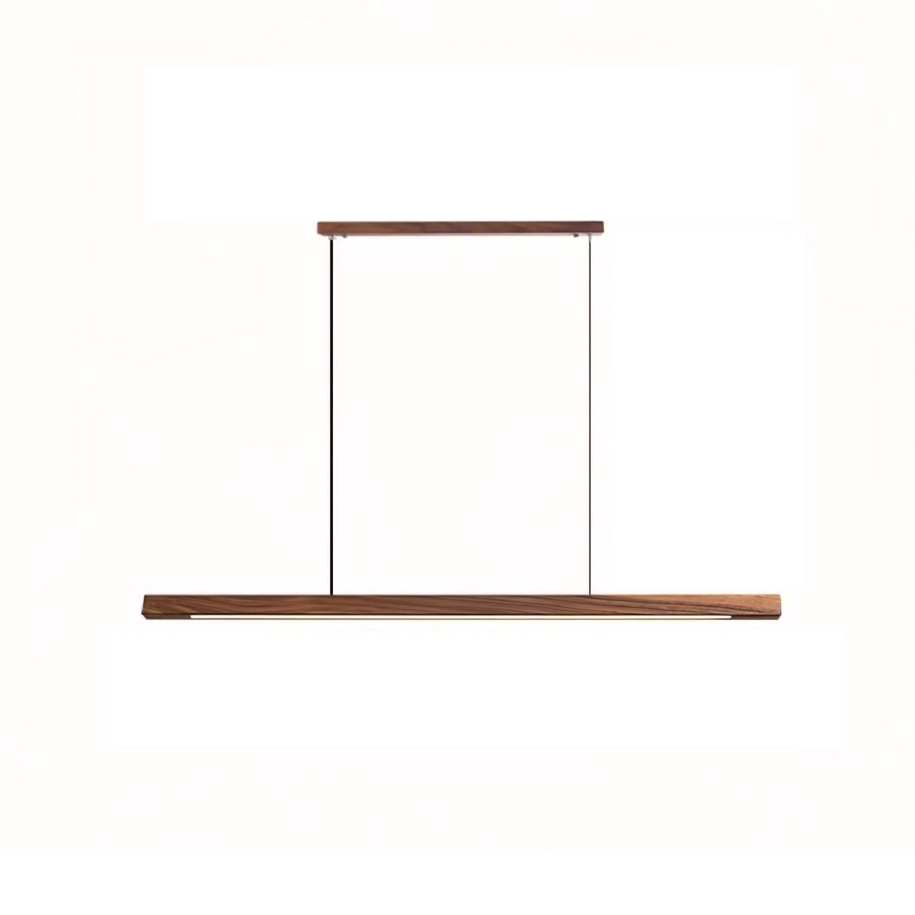 Linear Wooden Pendant Light