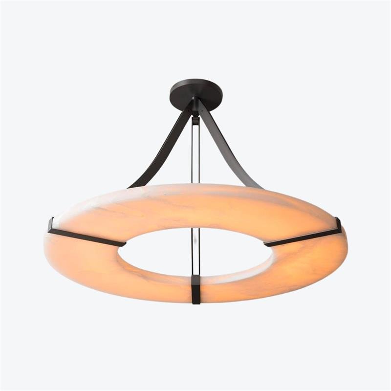 Alabaster Halo Pendant Light