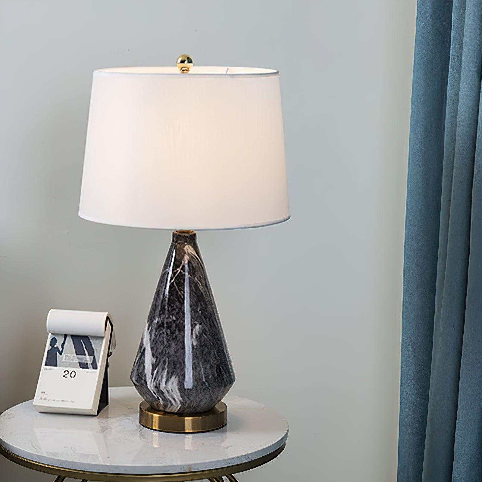 Marble Diamond Table Lamp