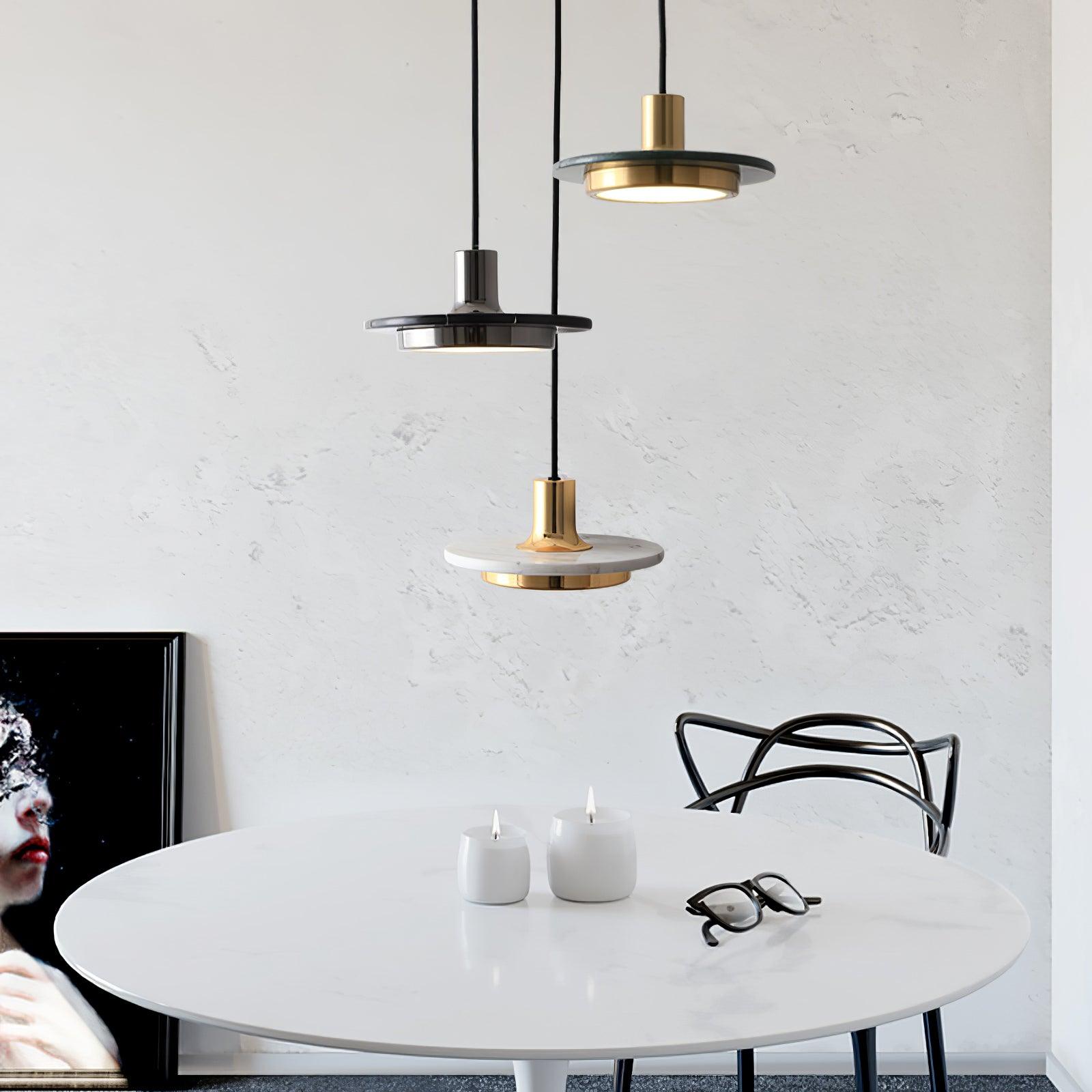 Double Circle Pendant Light