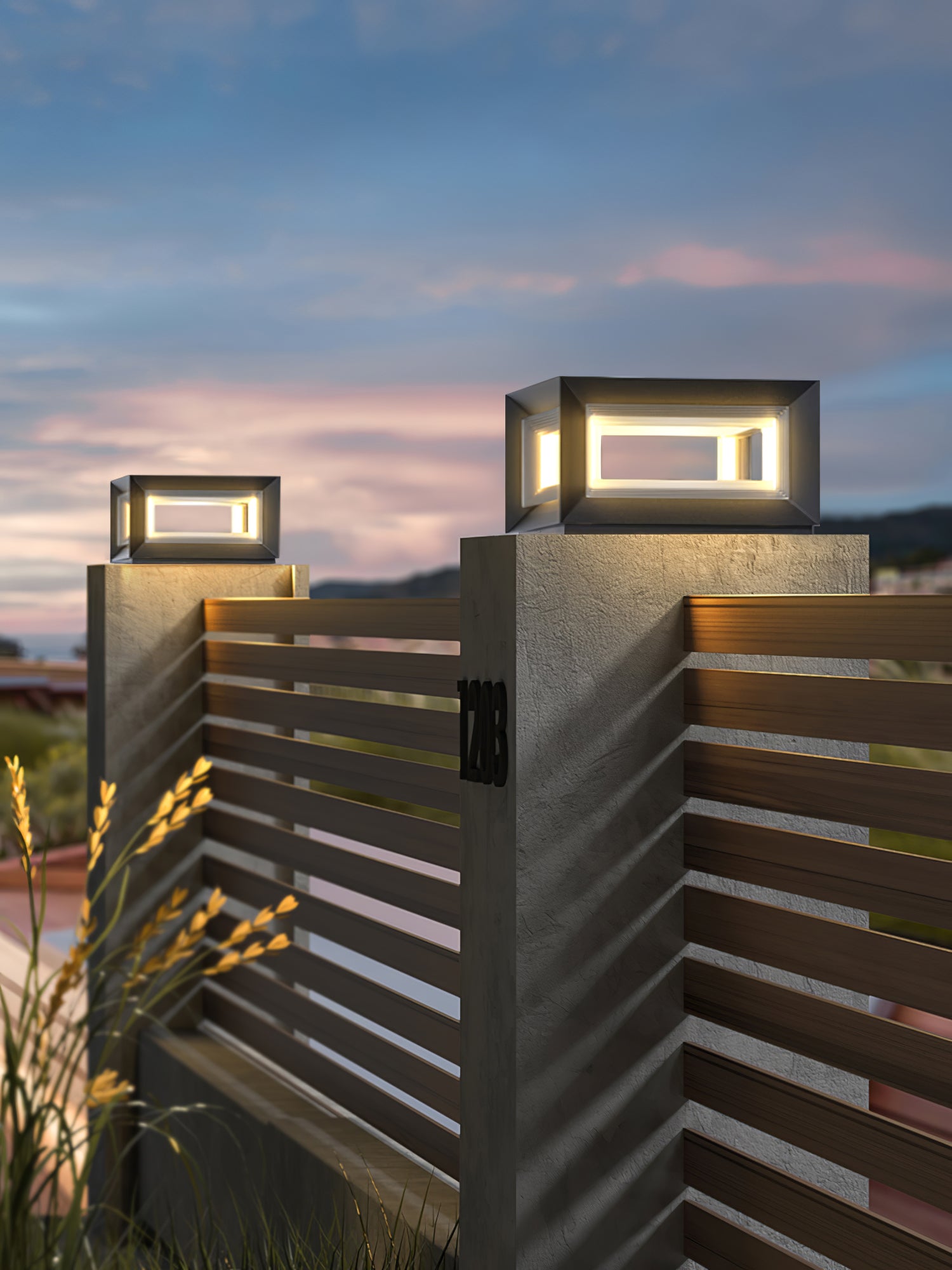 Light Cube Outdoor Post Light