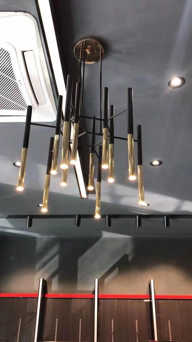 Metal Tubular Chandelier