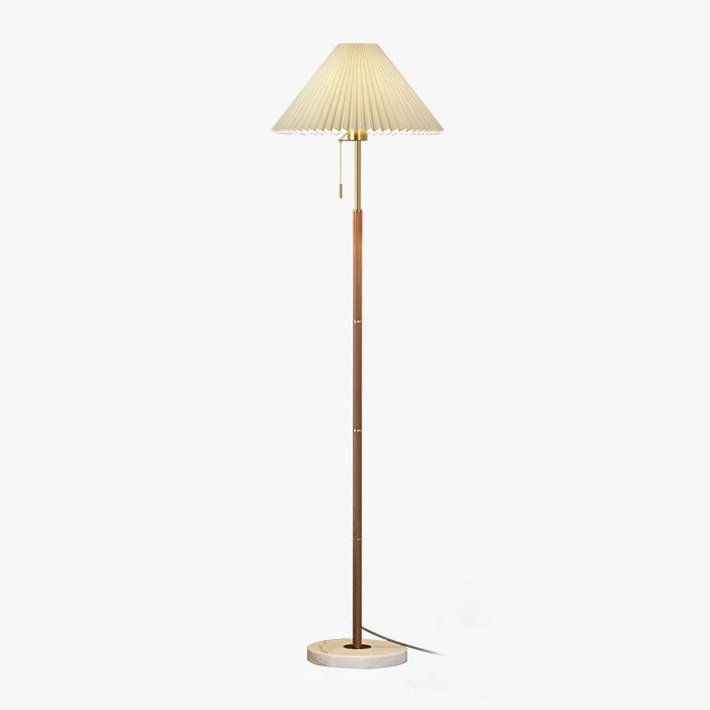 Vintage Pleated Floor Lamp