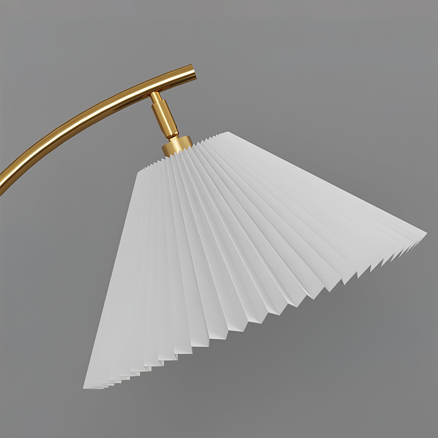 Pleated Arc Floor Light