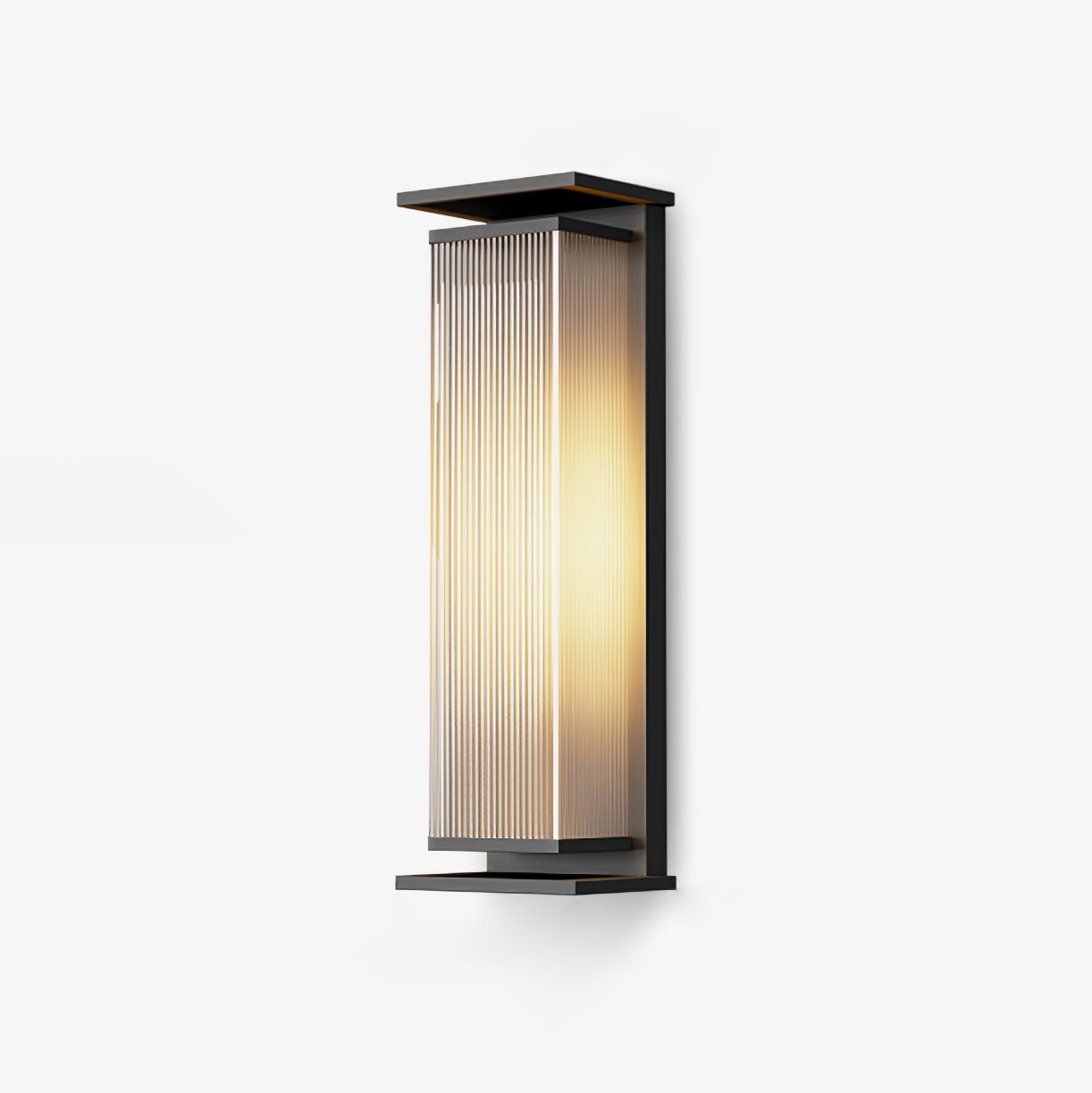 Rectangular Box Solar Outdoor Wall Lamp