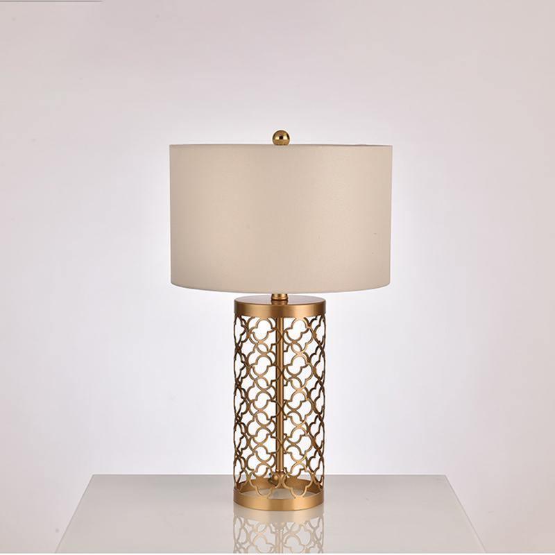 Openwork Metal Table Lamp