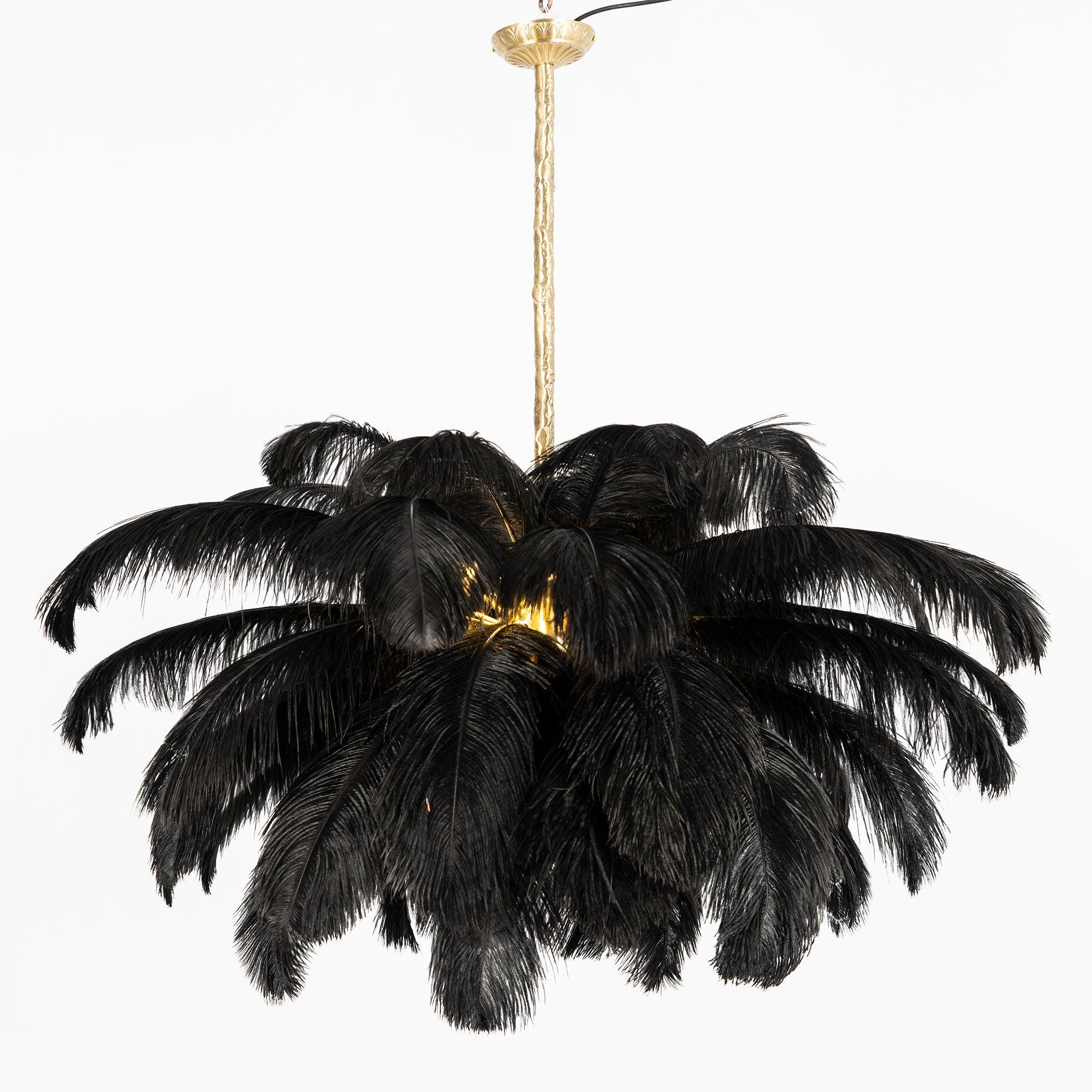 Ostrich Feather Chandelier