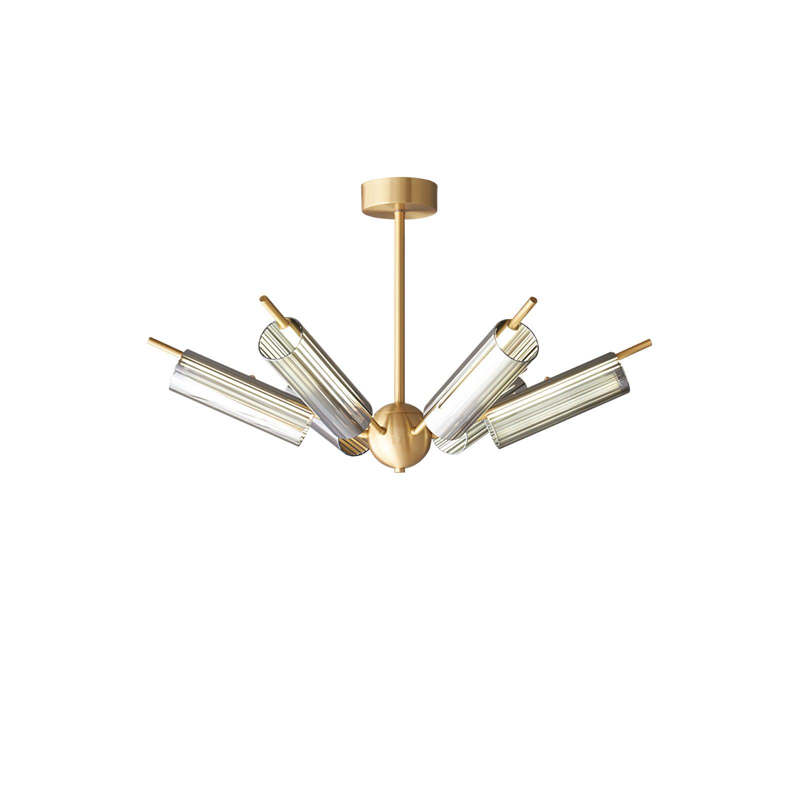 Sputnik Brass Chandelier