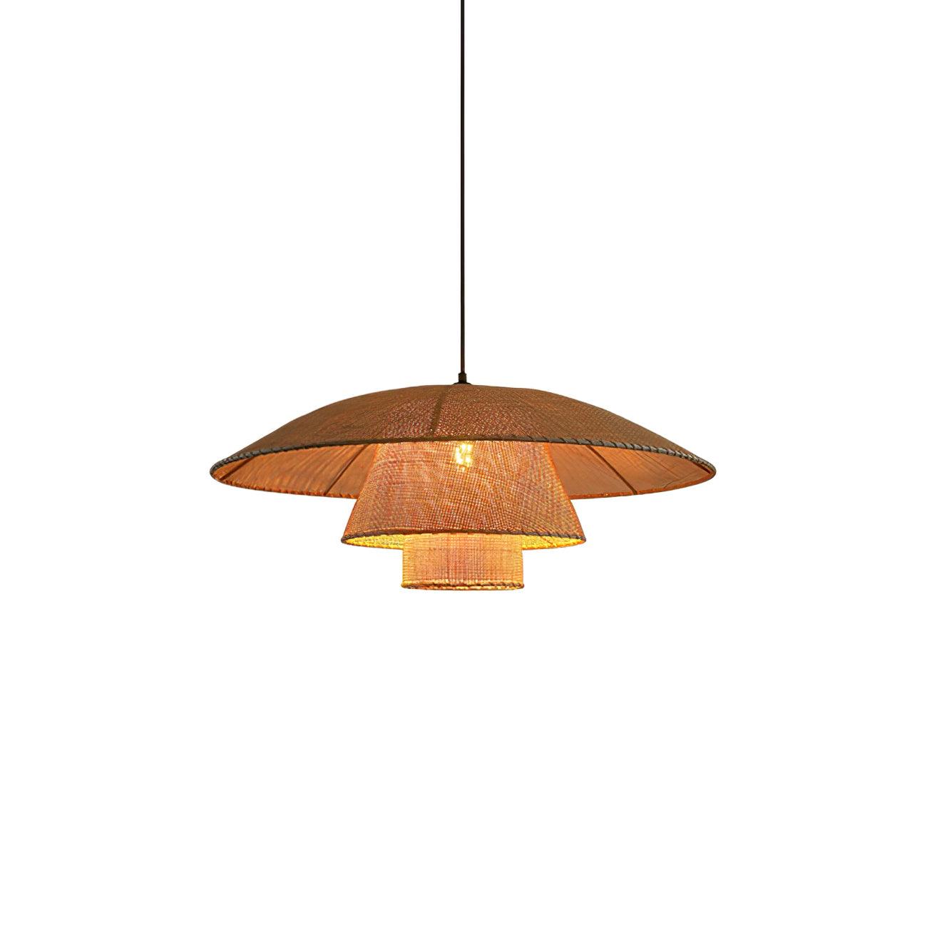 Hat Weave Rattan Pendant Lamp