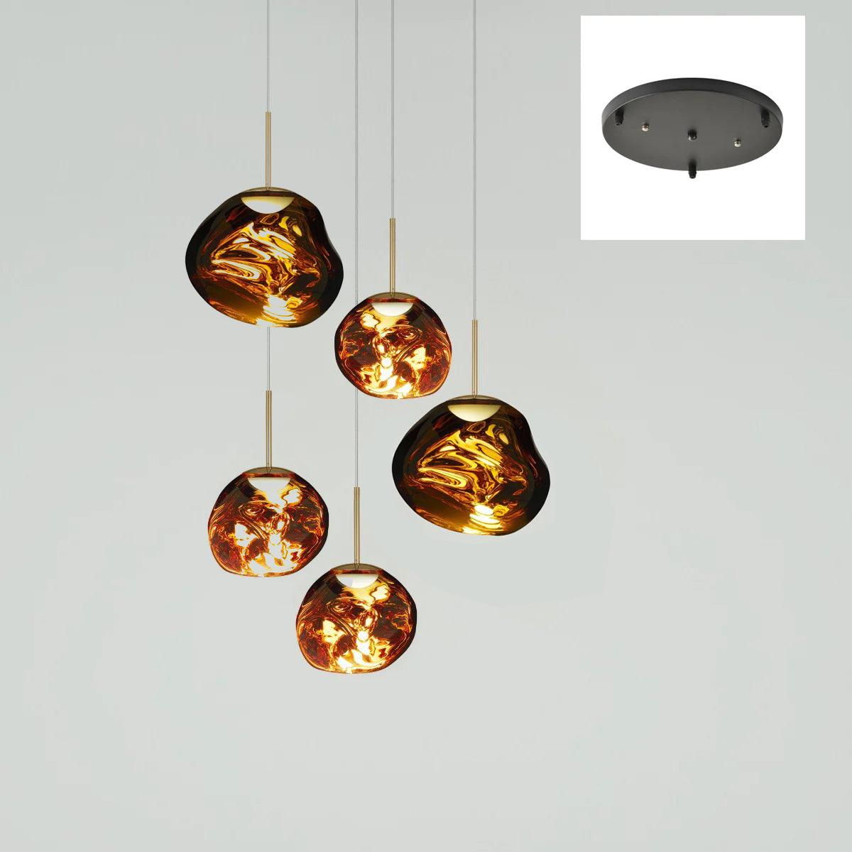 Multi Lava Round Pendant Lamp