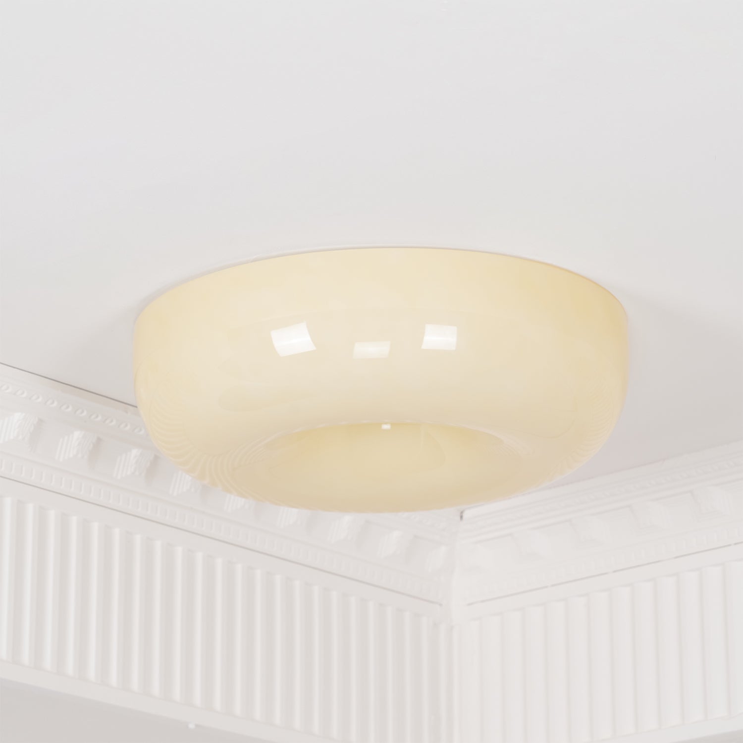 Cream Pudding Ceiling Lamp