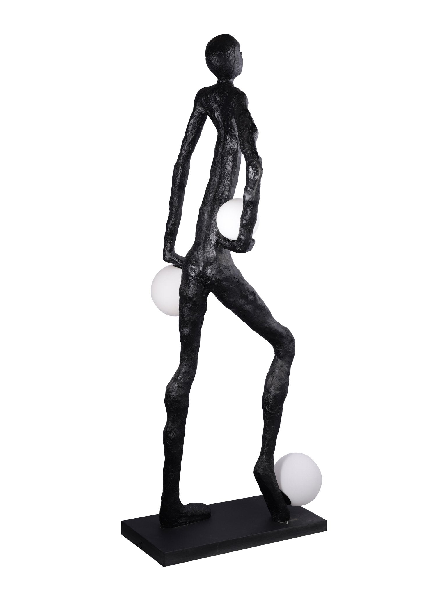 Kicking Ball Sculpture Character Floor Lamp