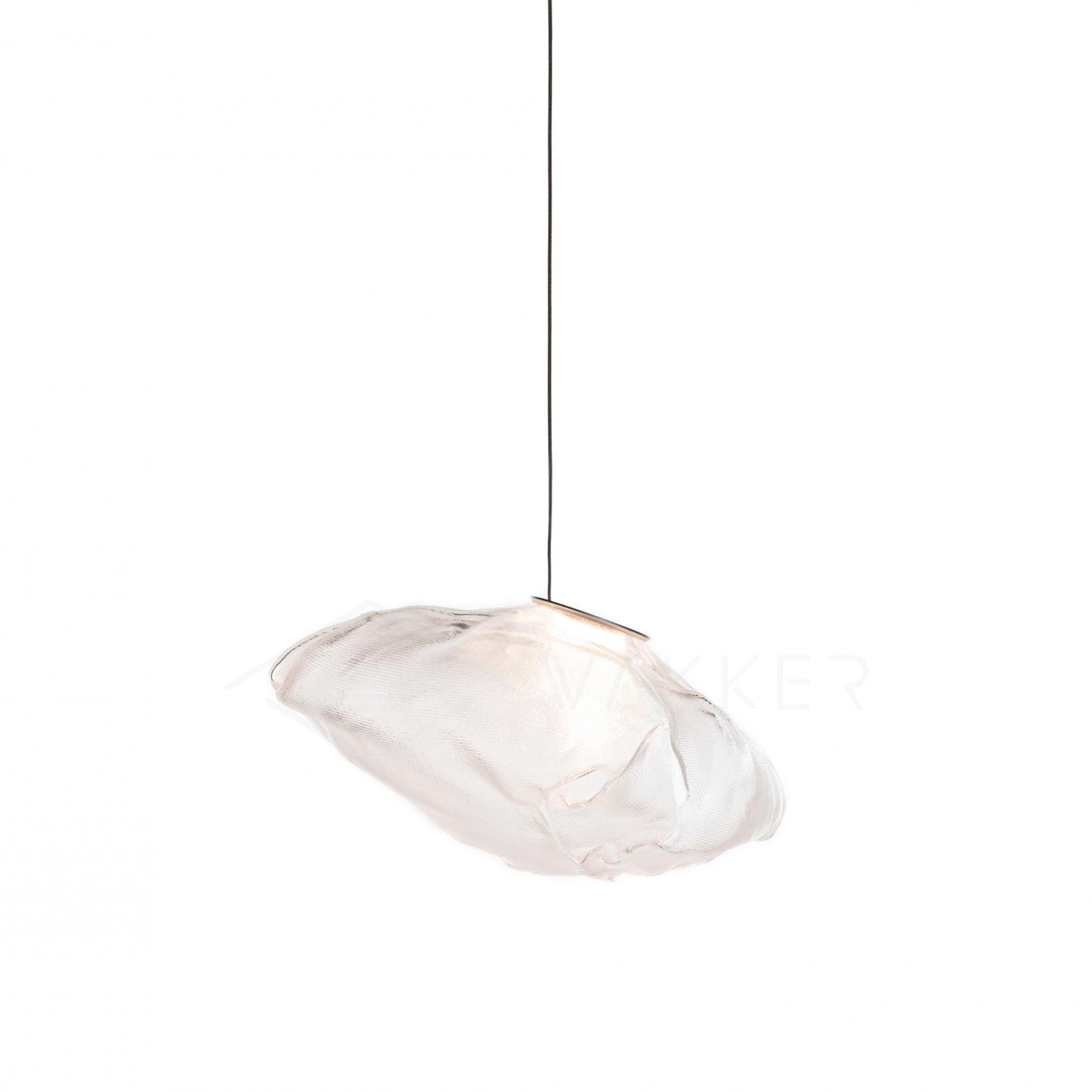 Blown Glass Mesh Pendant Light