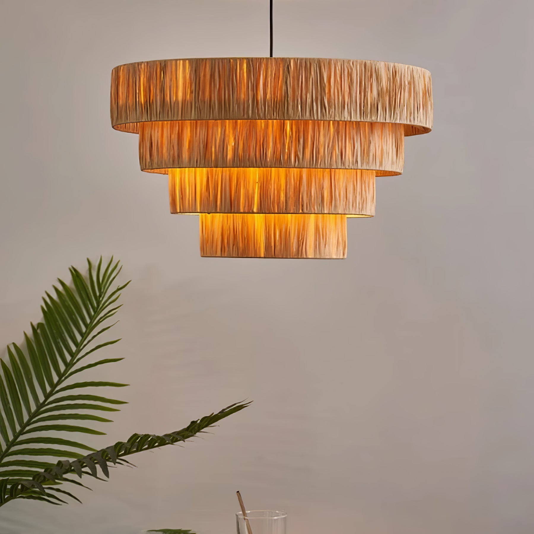 Straw Art Pendant Light