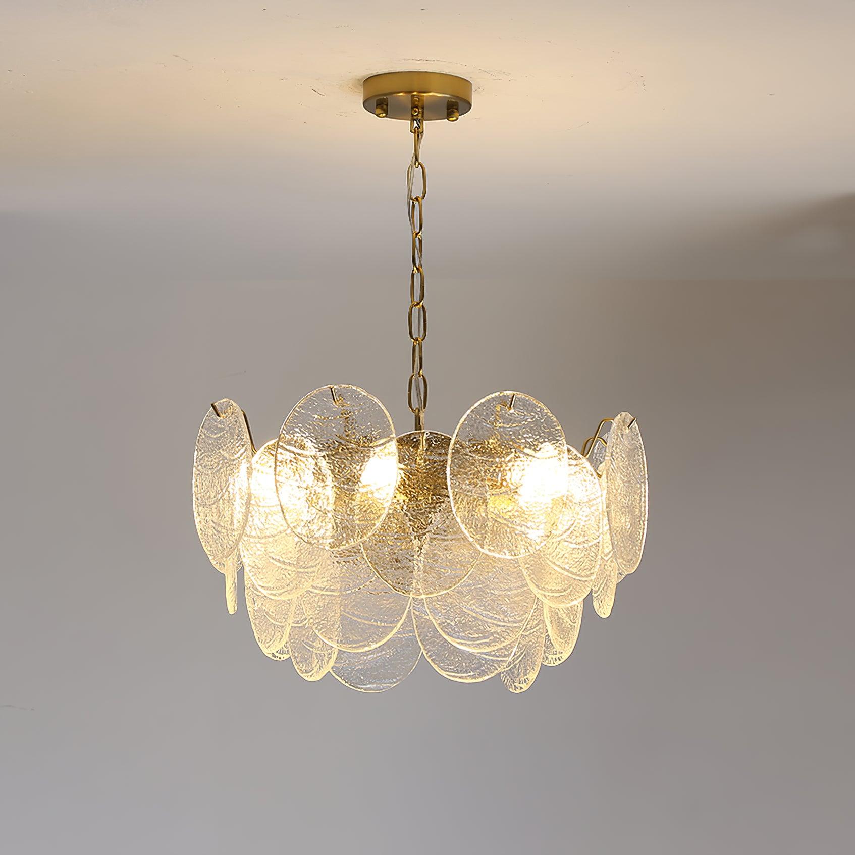 Glass Disc Chandelier