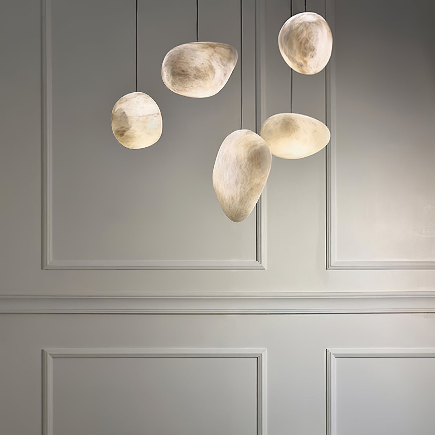 Pebbles Alabaster Pendant Lamp