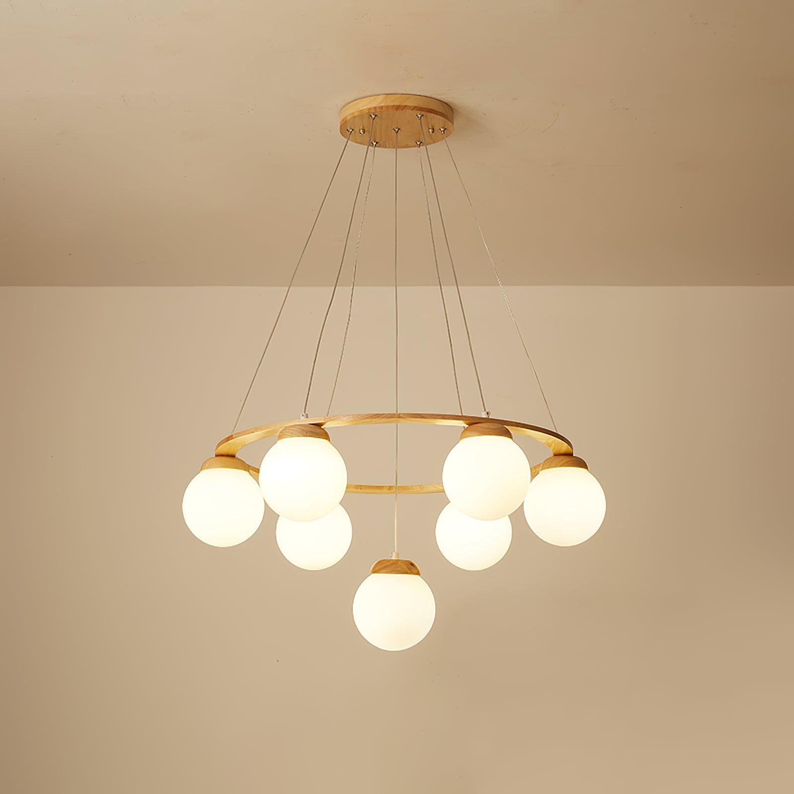 Miira Wood Chandelier