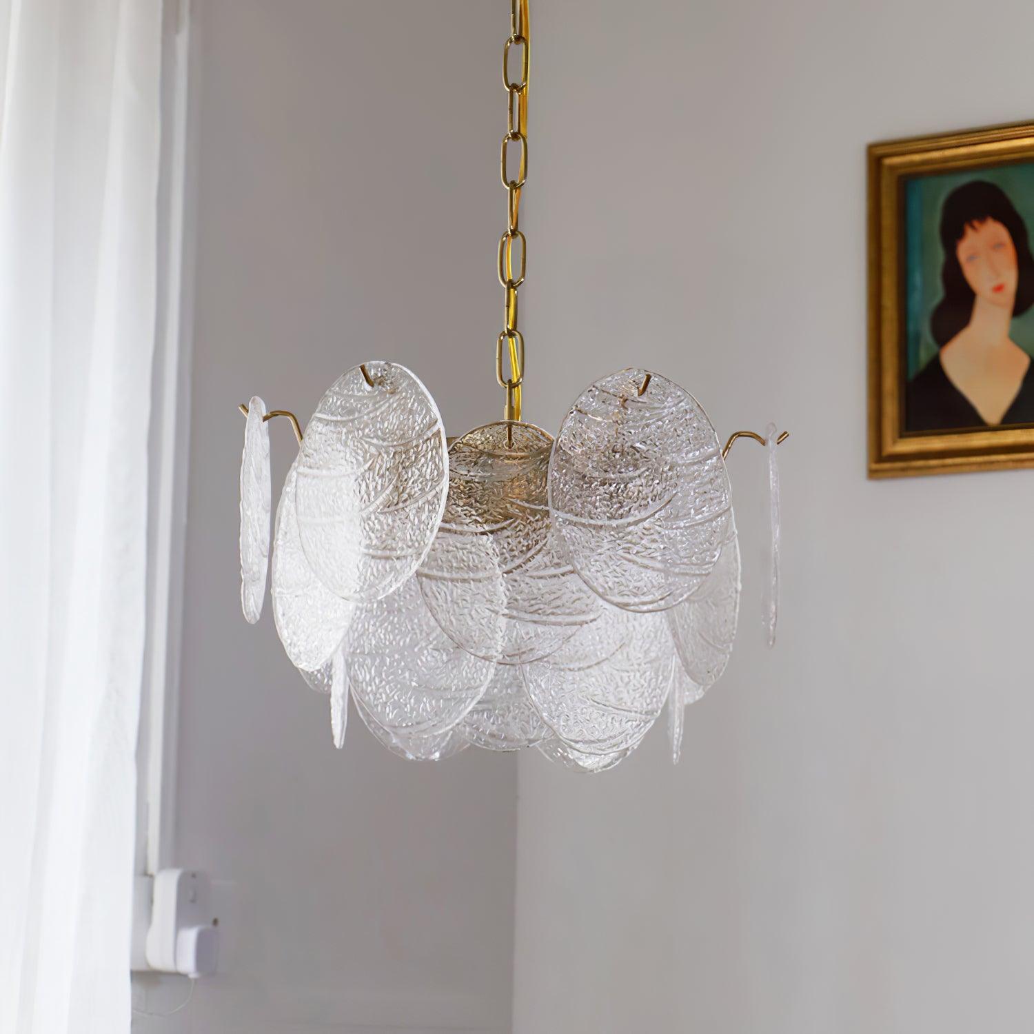 Glass Disc Chandelier