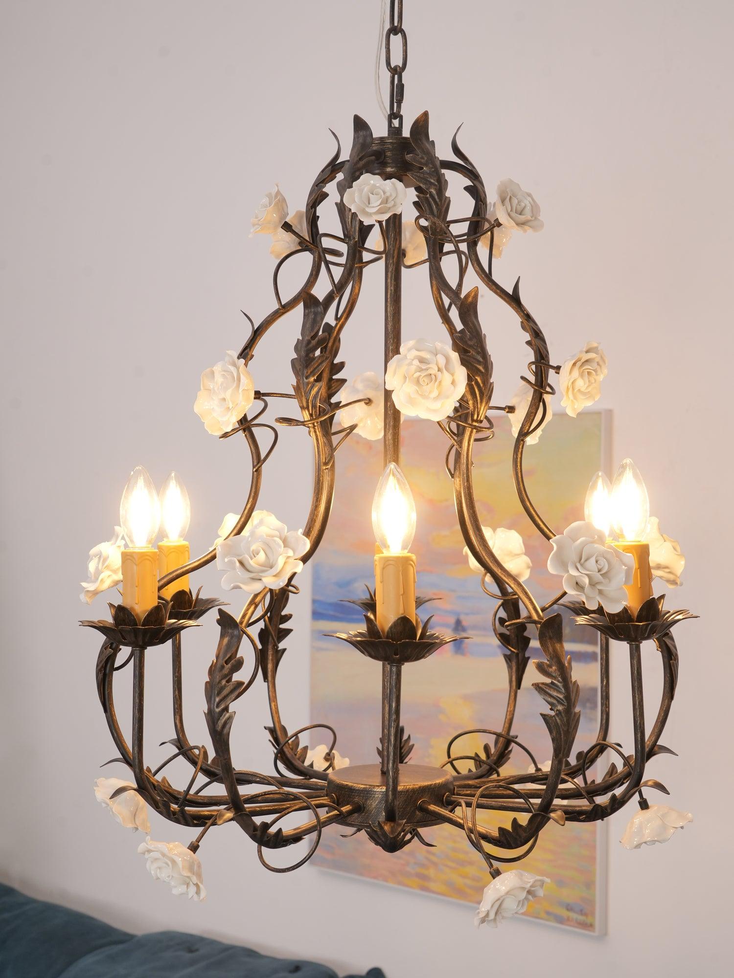 Florentine Rose Garden Chandelier