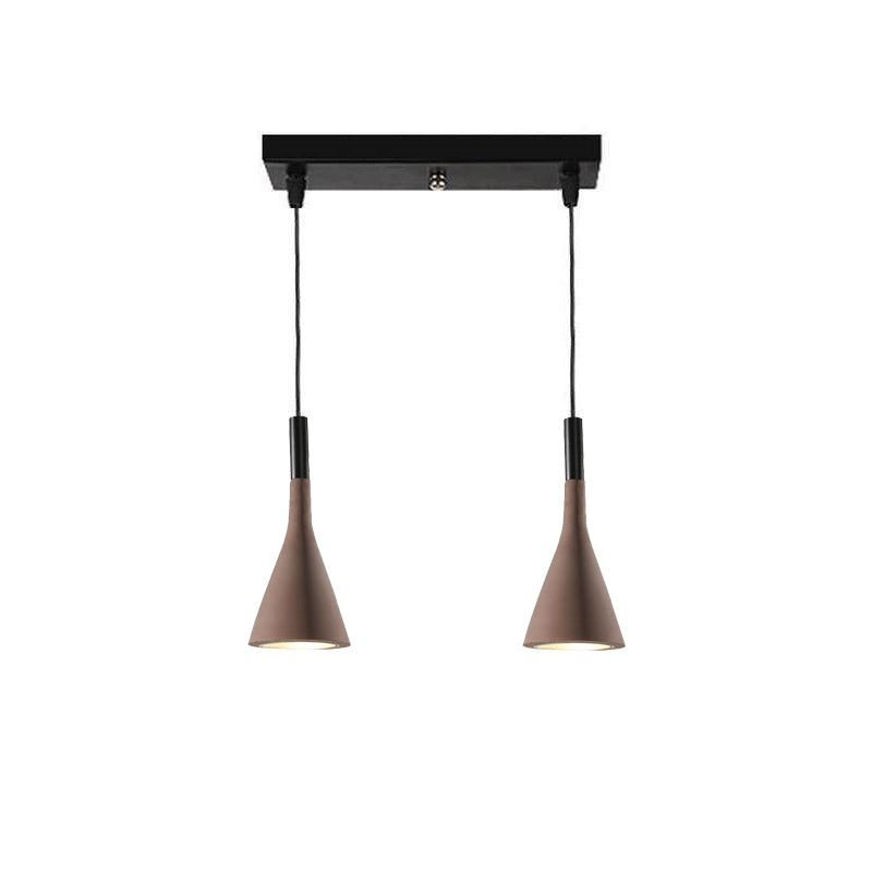 Conical Concrete Pendant Light