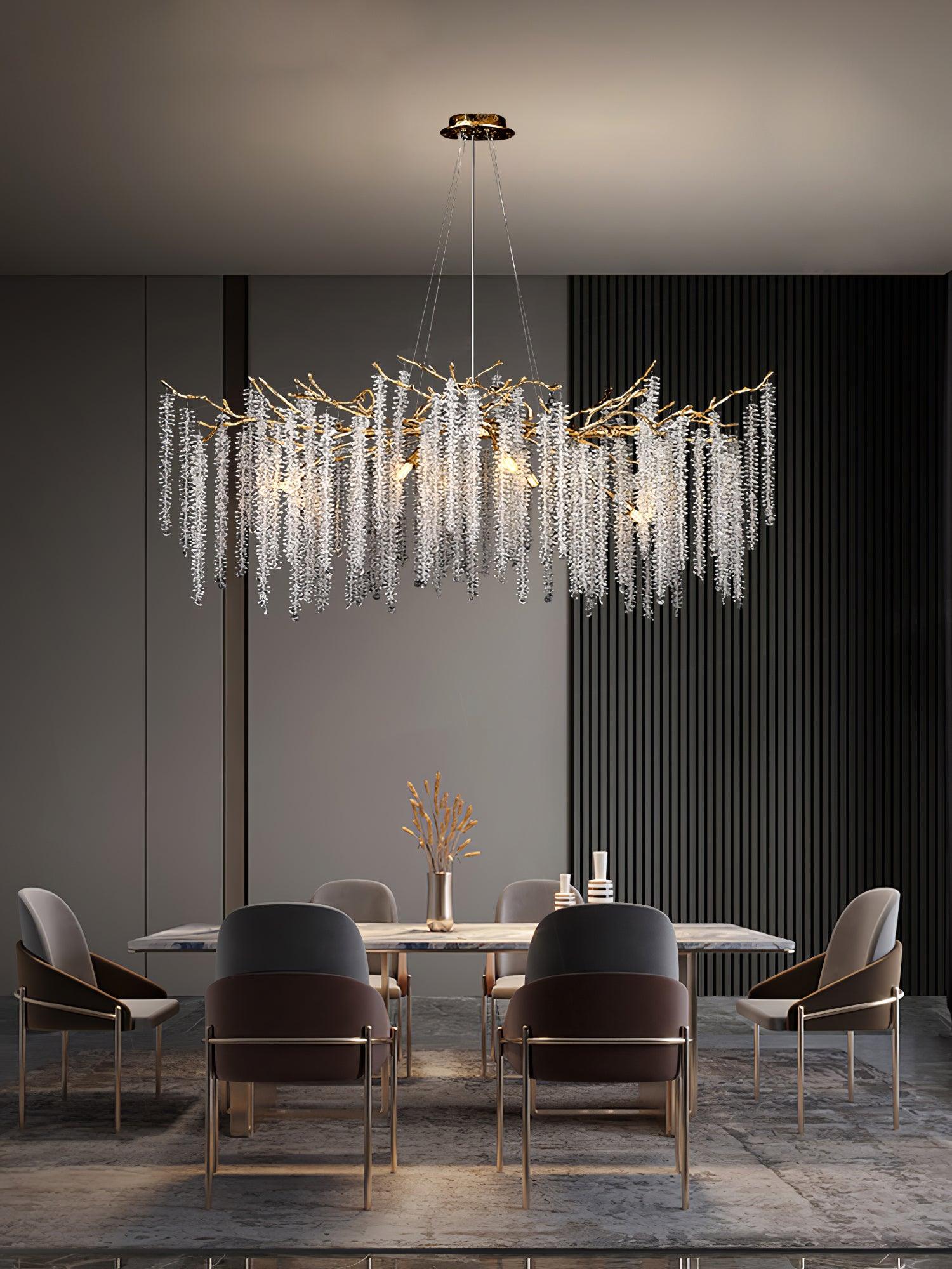 Wisteria Flower Crystal Chandelier