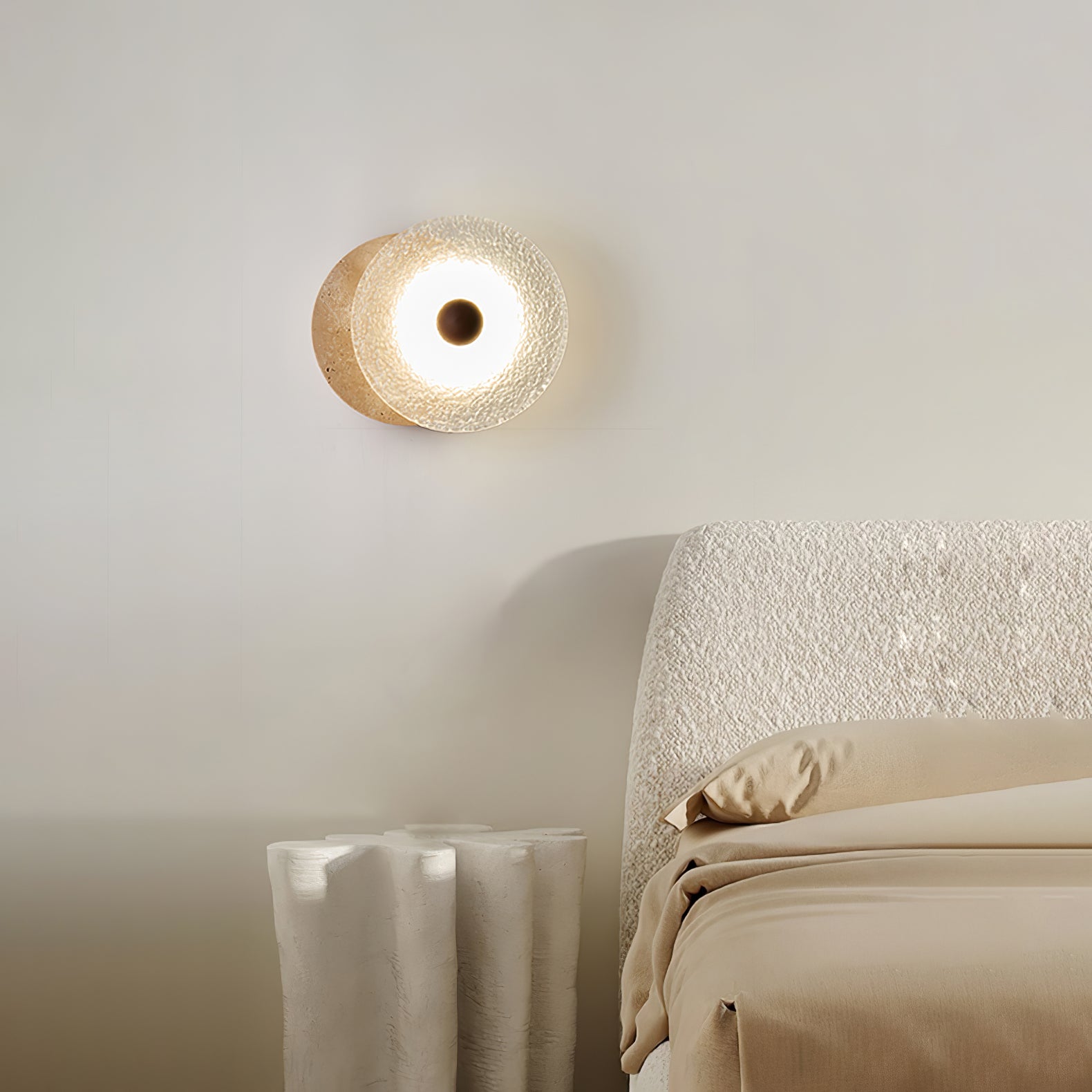 Aurora Travertine Wall Lamp