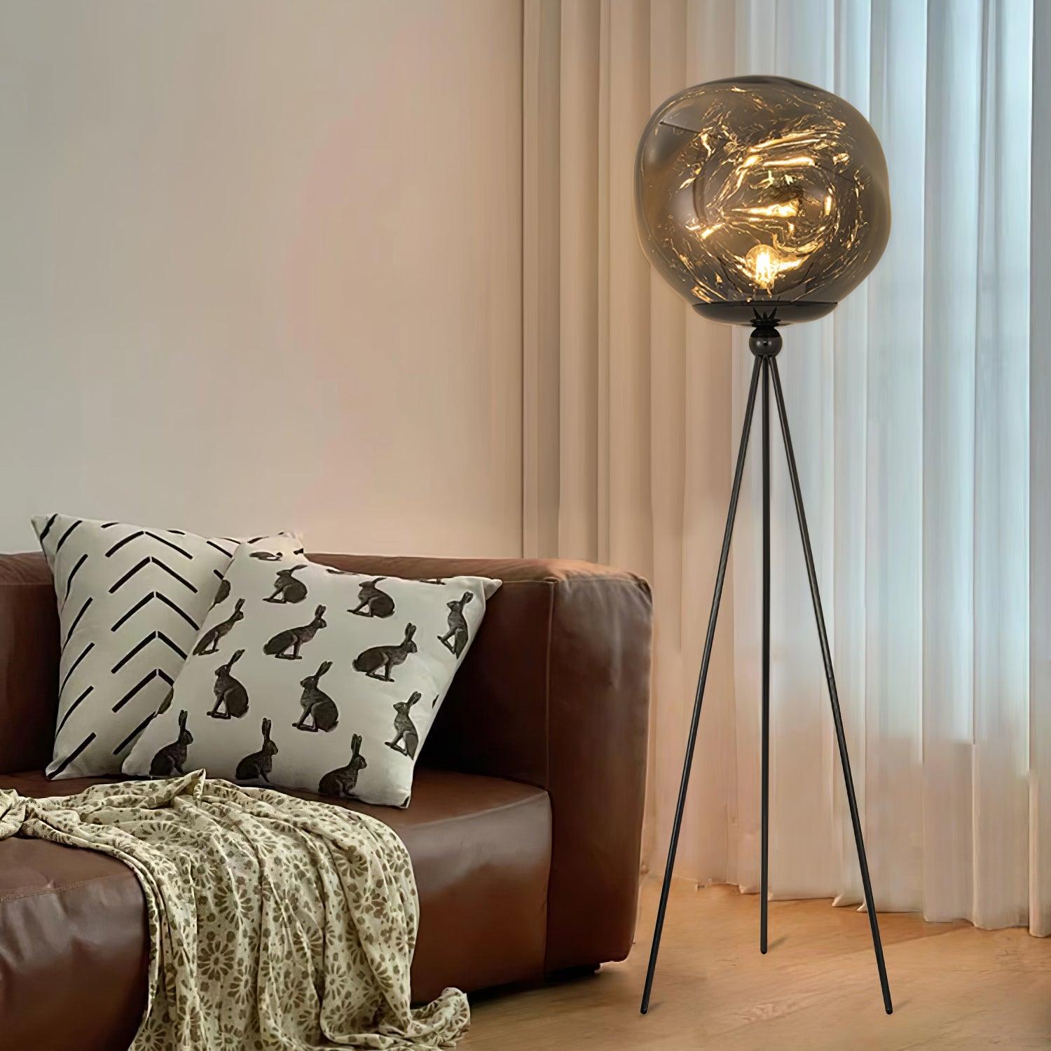 Lava Tripod Rock Floor Lamp