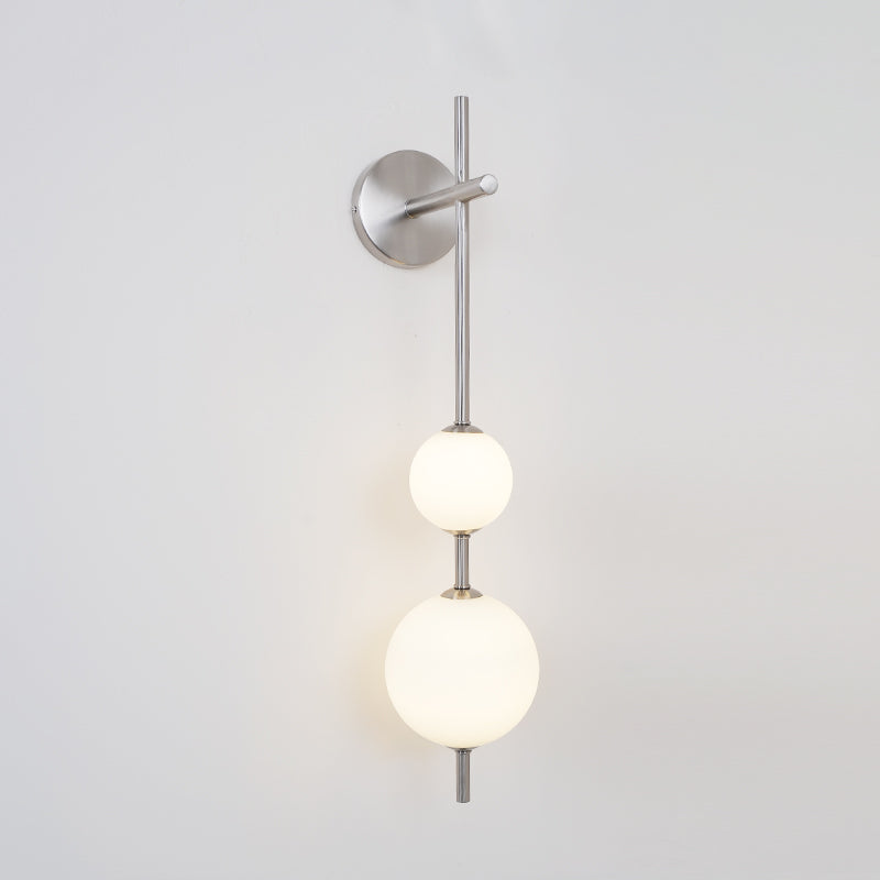 Vertical Globe Plug-in Wall Lamp