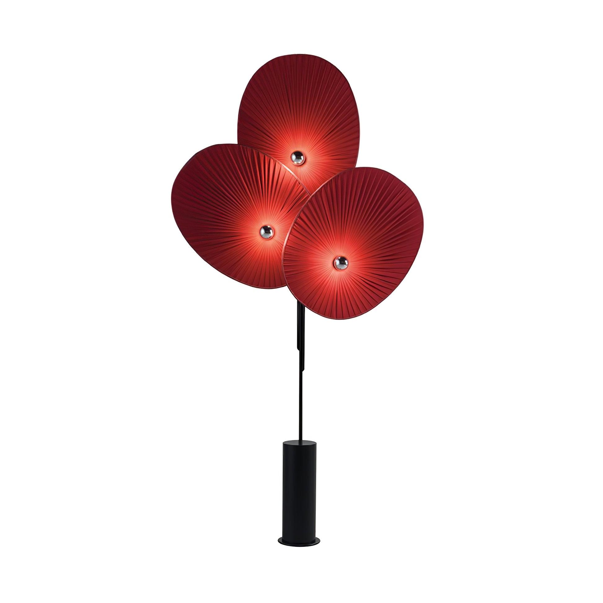 Triple Floral Floor Lamp